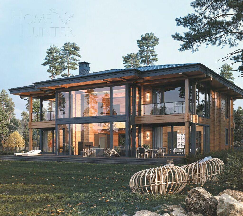 2-этажный коттедж 550 м² с отделкой