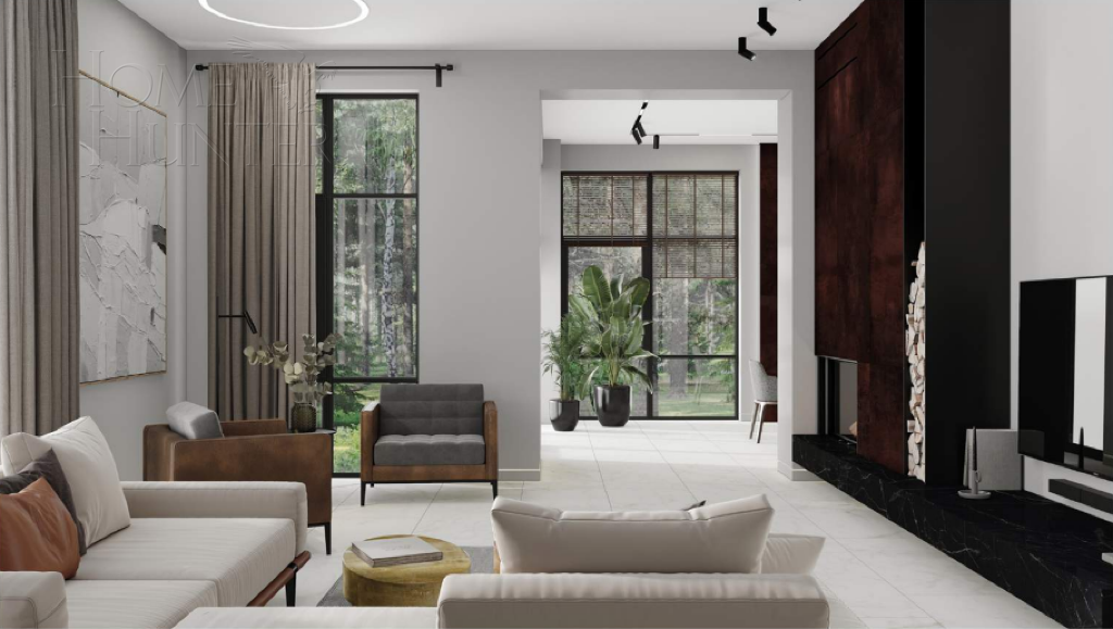 2-этажный коттедж 520 м² без отделки