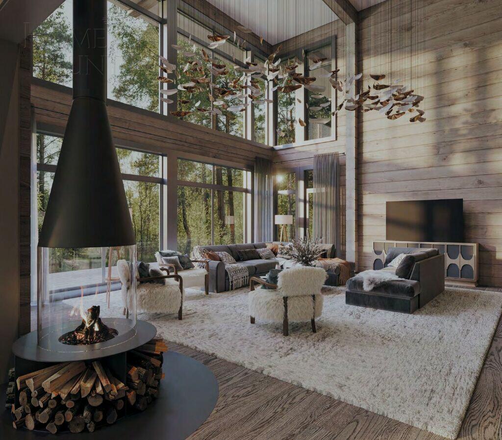 2-этажный коттедж 550 м² с отделкой