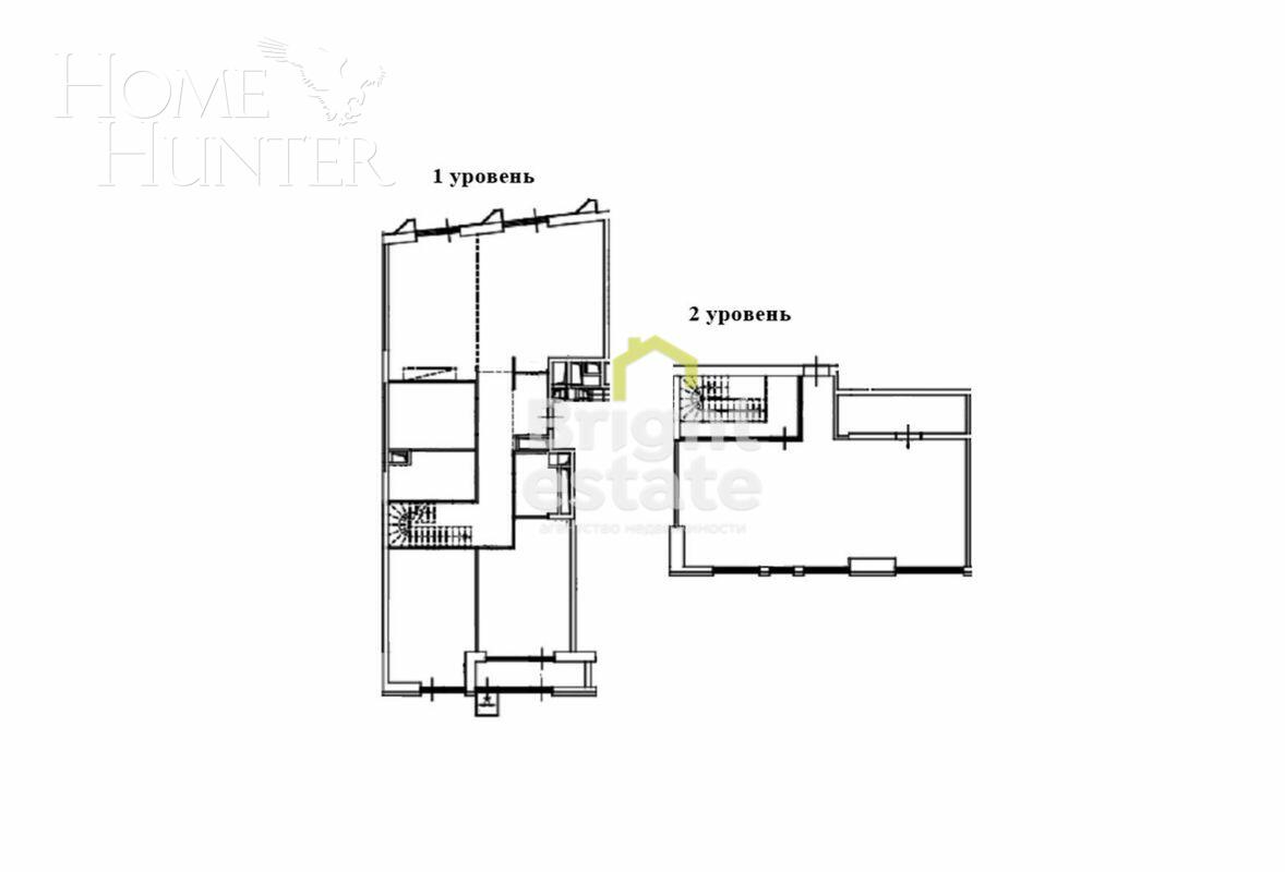 2-УРОВНЕВАЯ КВАРТИРА БЕЗ ОТДЕЛКИ 230.32 М² НА 11 ЭТАЖЕ
