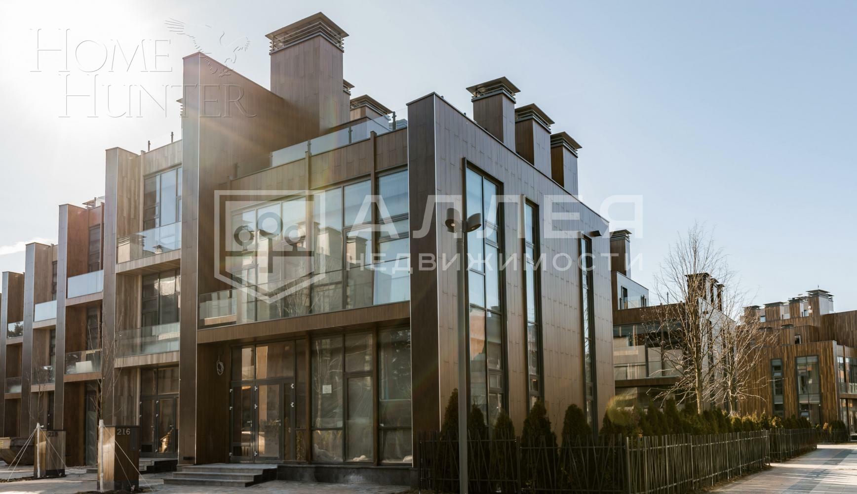 3-этажный таунхаус 170 м² без отделки