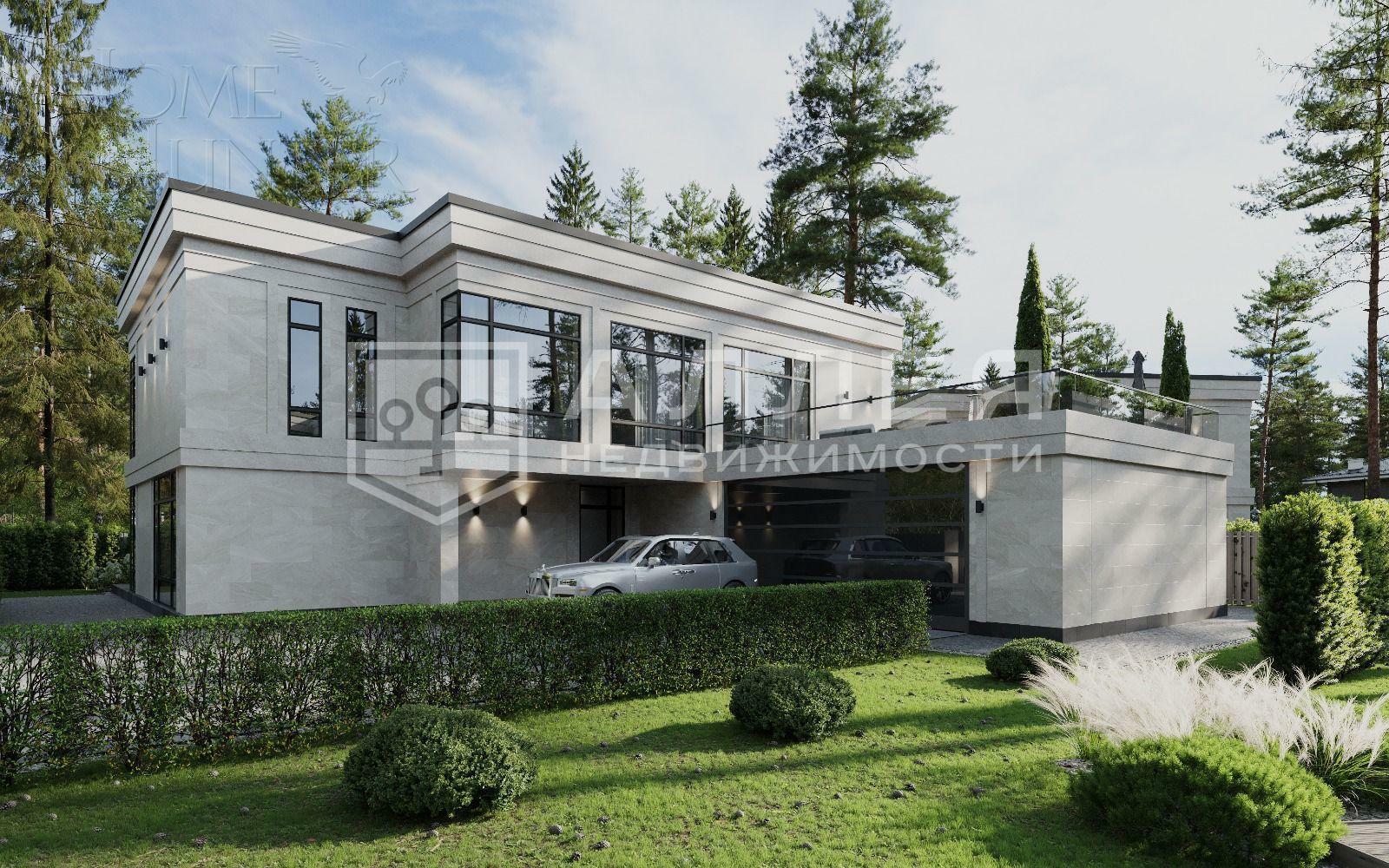 2-этажный коттедж 638 м² без отделки