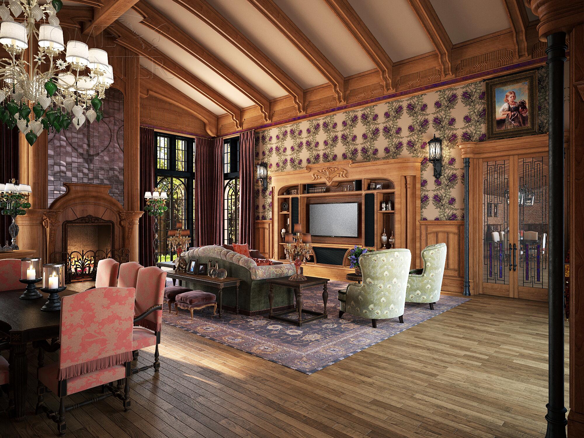 2-этажный коттедж 1 638 м² без отделки