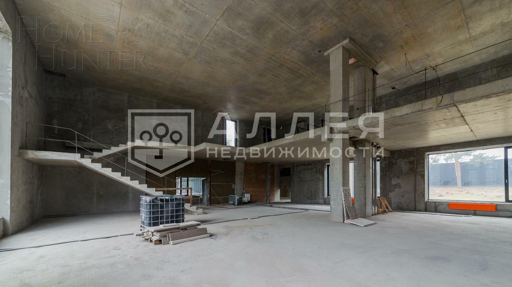 2-этажный коттедж 2 000 м² без отделки