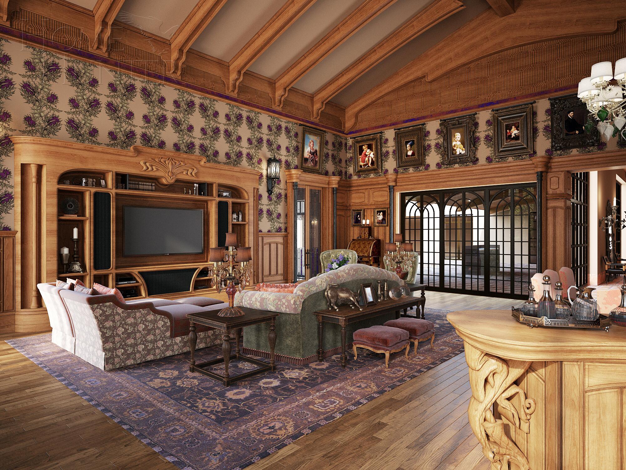 2-этажный коттедж 1 638 м² без отделки