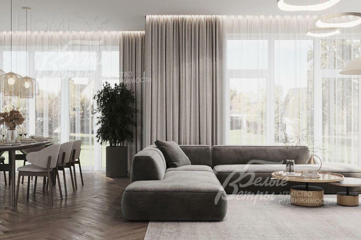 2-этажный коттедж 315 м² без отделки