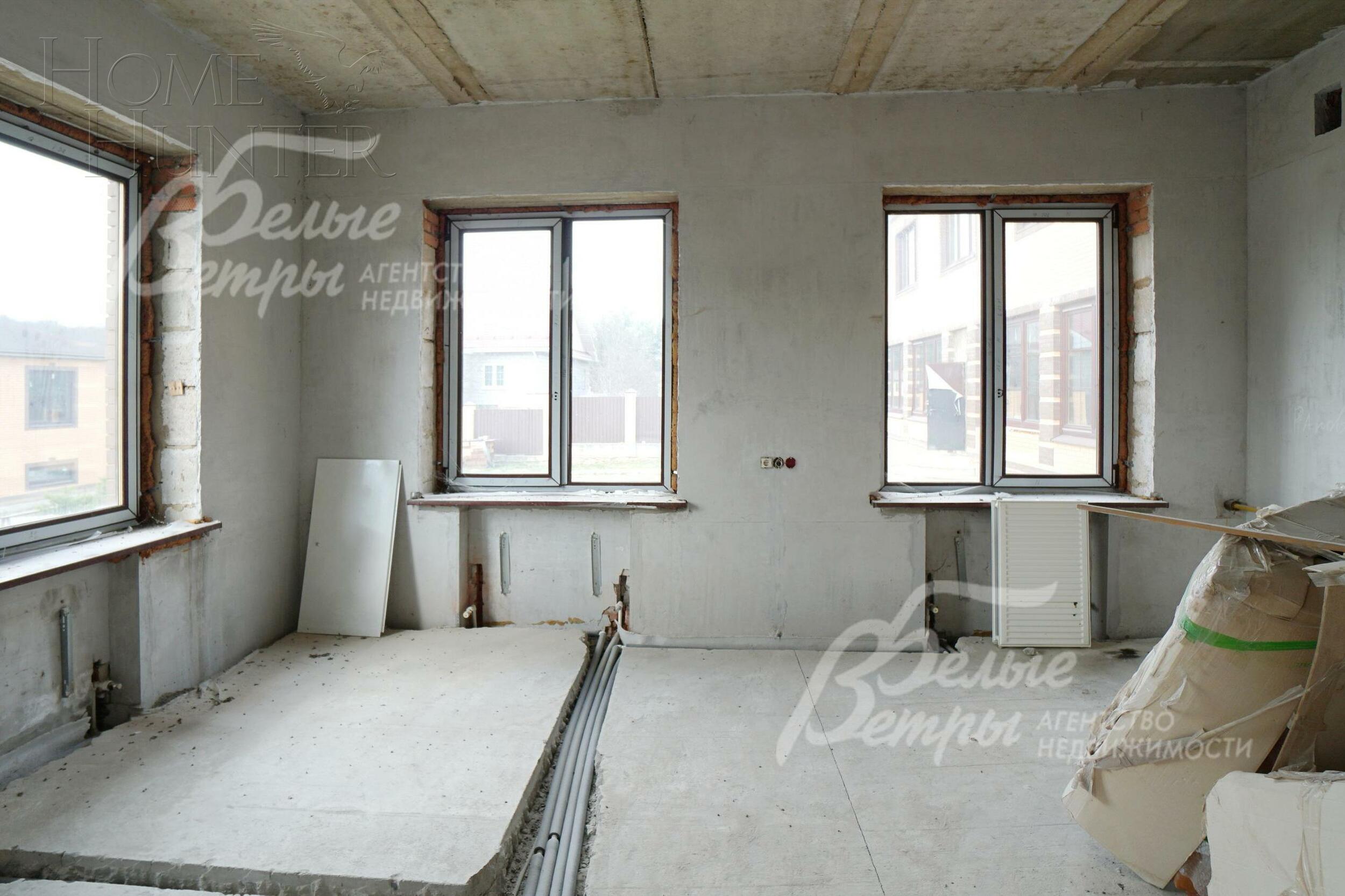 2-этажный коттедж 650 м² без отделки