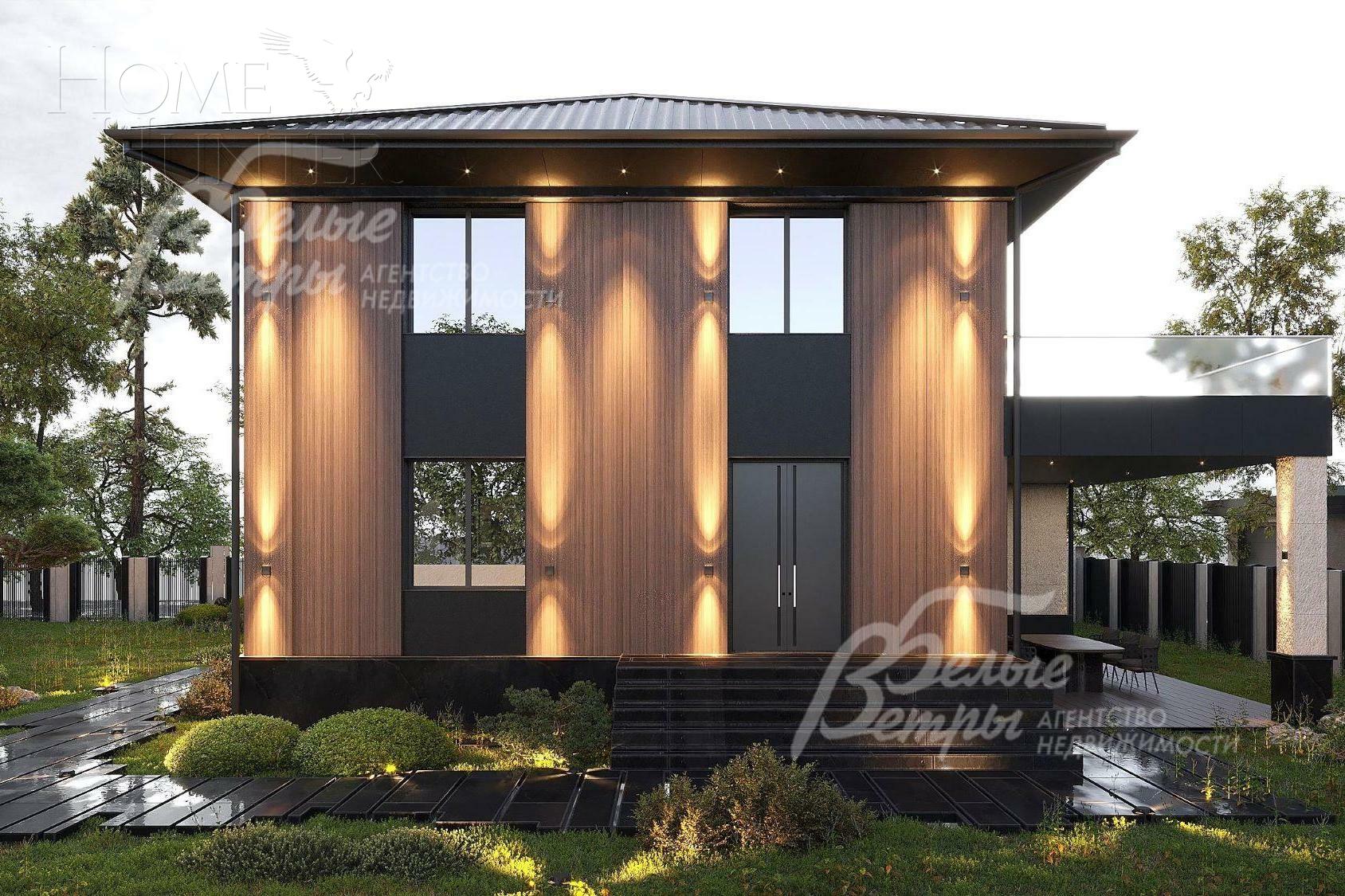 2-этажный коттедж 240 м² без отделки