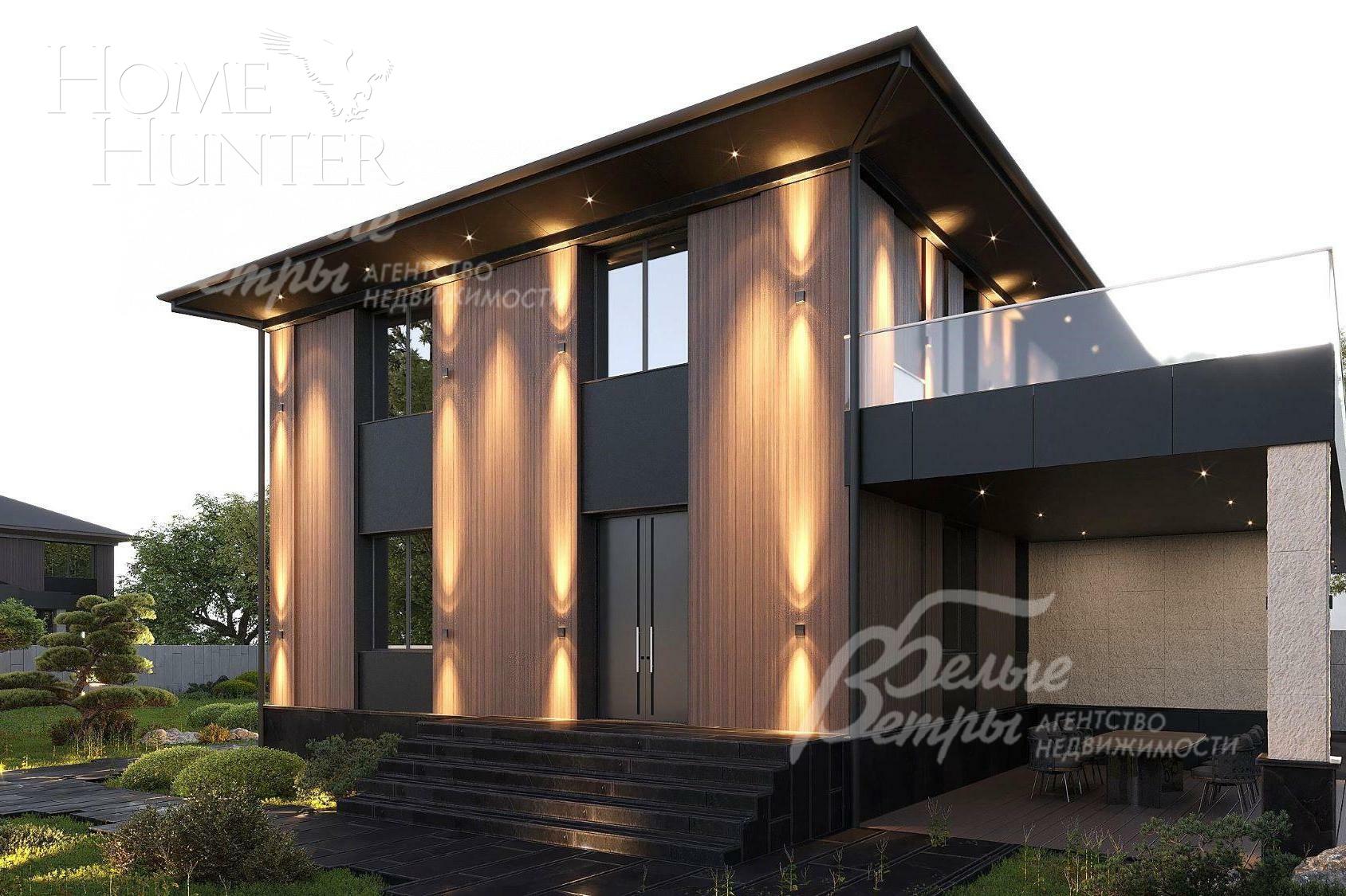 2-этажный коттедж 240 м² без отделки