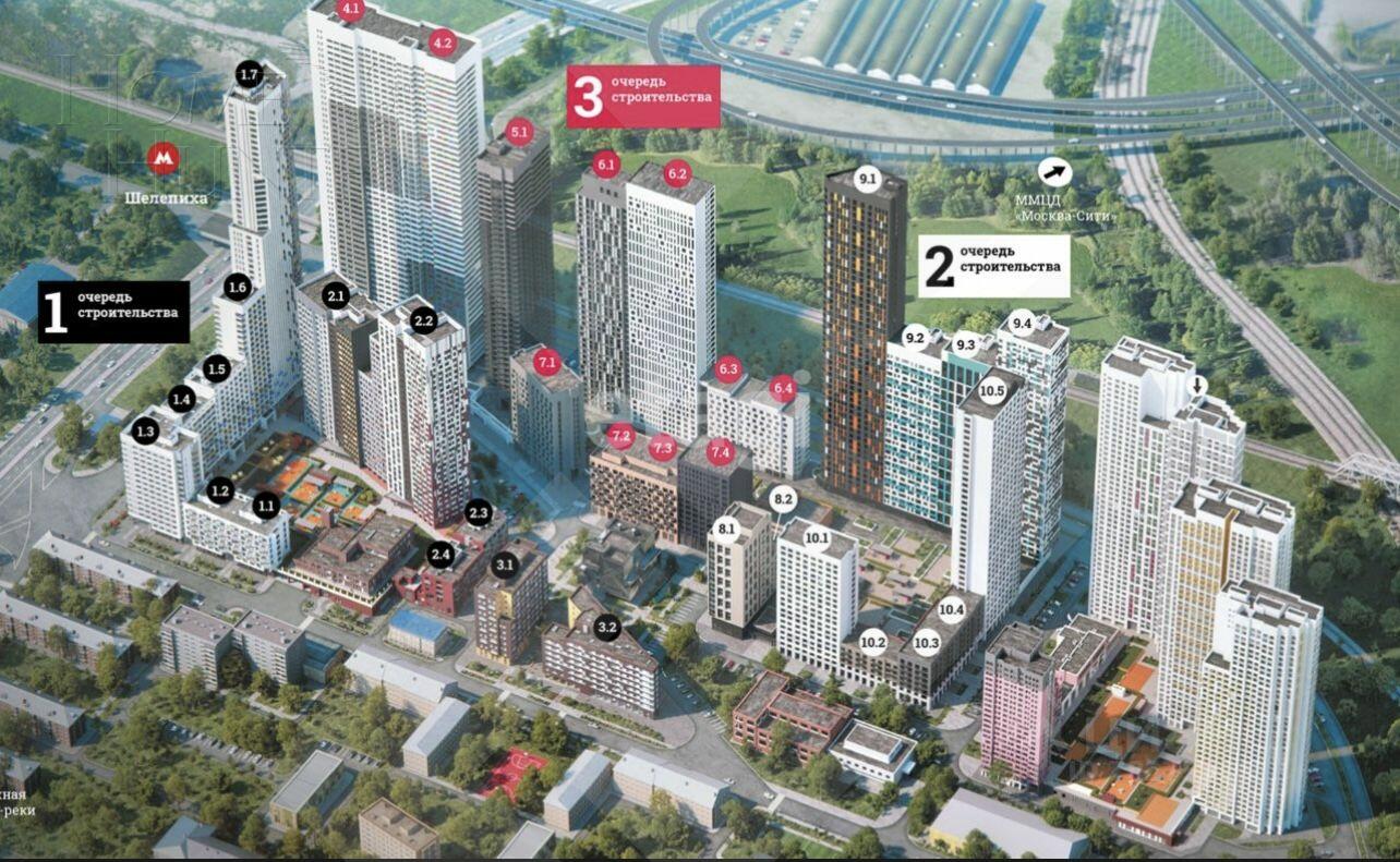 3-КОМН. КВАРТИРА БЕЗ ОТДЕЛКИ 88 М² НА 12 ЭТАЖЕ