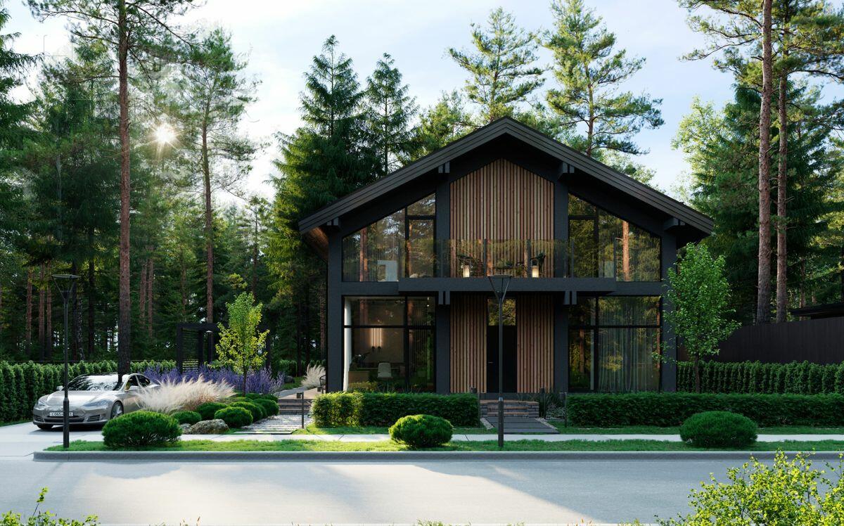 2-этажный коттедж 306 м² без отделки