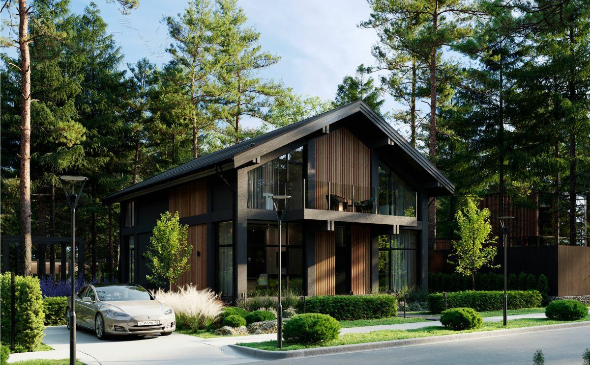 2-этажный коттедж 306 м² без отделки