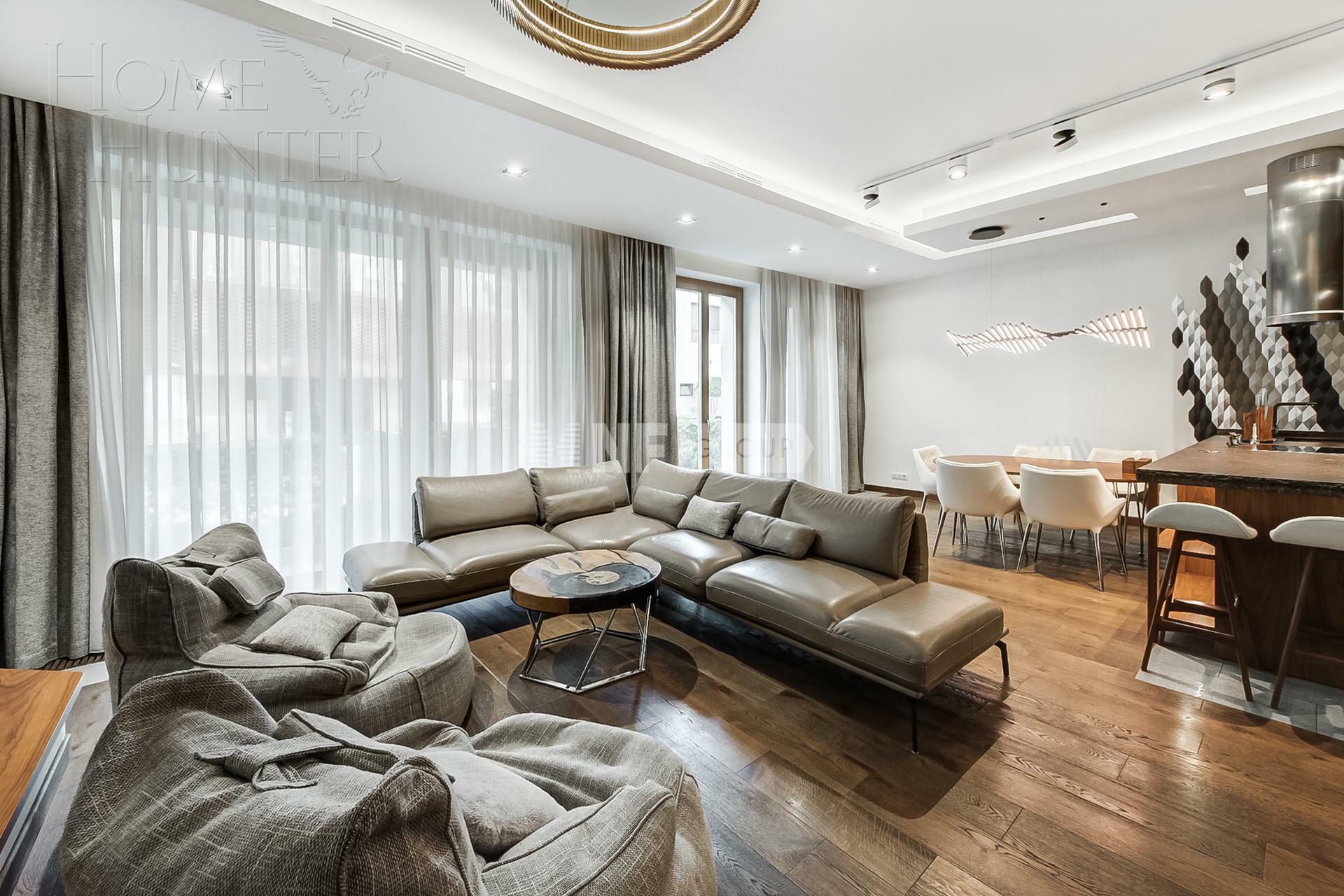 2-УРОВНЕВЫЙ ТАУНХАУС С ОТДЕЛКОЙ 236 М² НА 1 ЭТАЖЕ