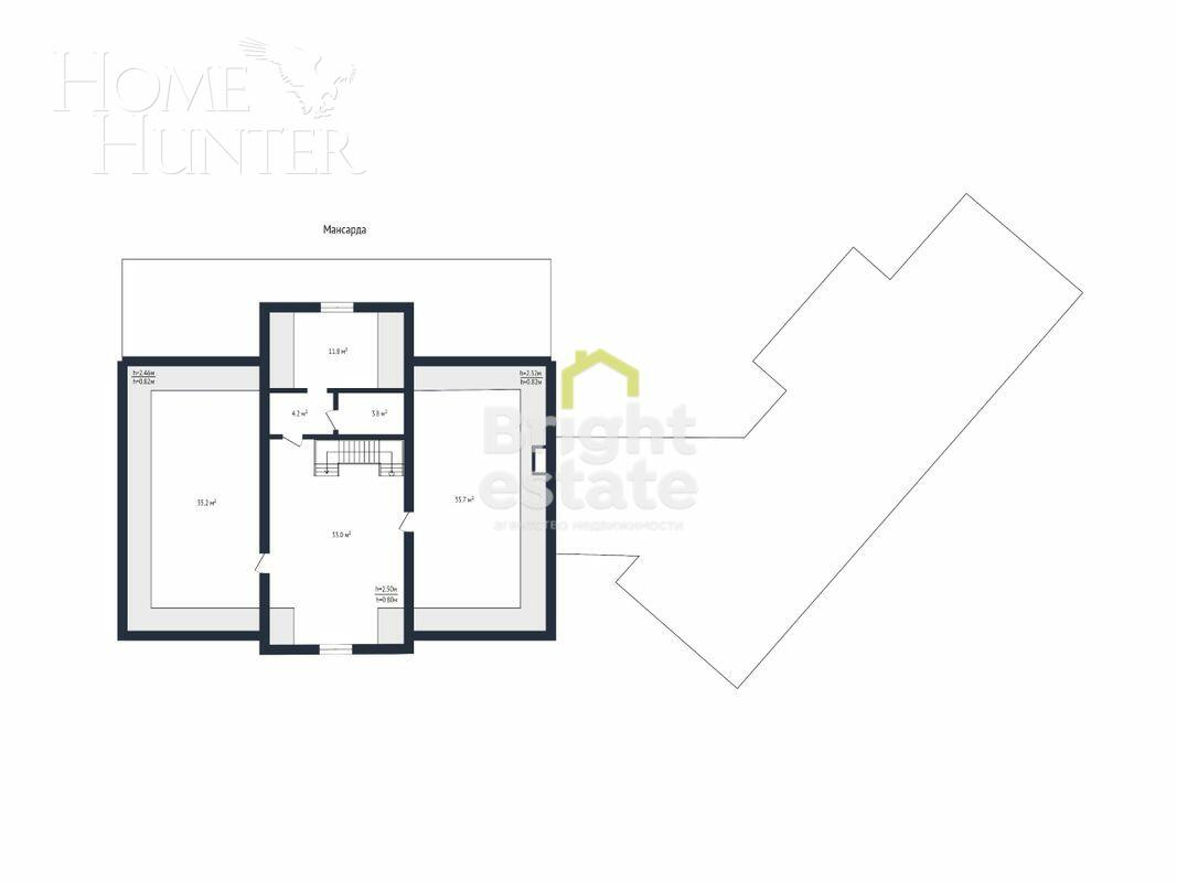 2-этажный коттедж 820.8 м² с отделкой
