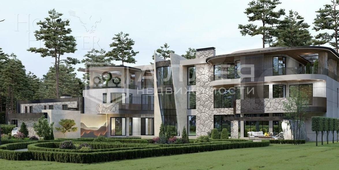 3-этажный коттедж 1 451 м² без отделки