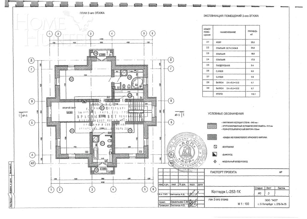 2-этажный коттедж 342 м² с отделкой