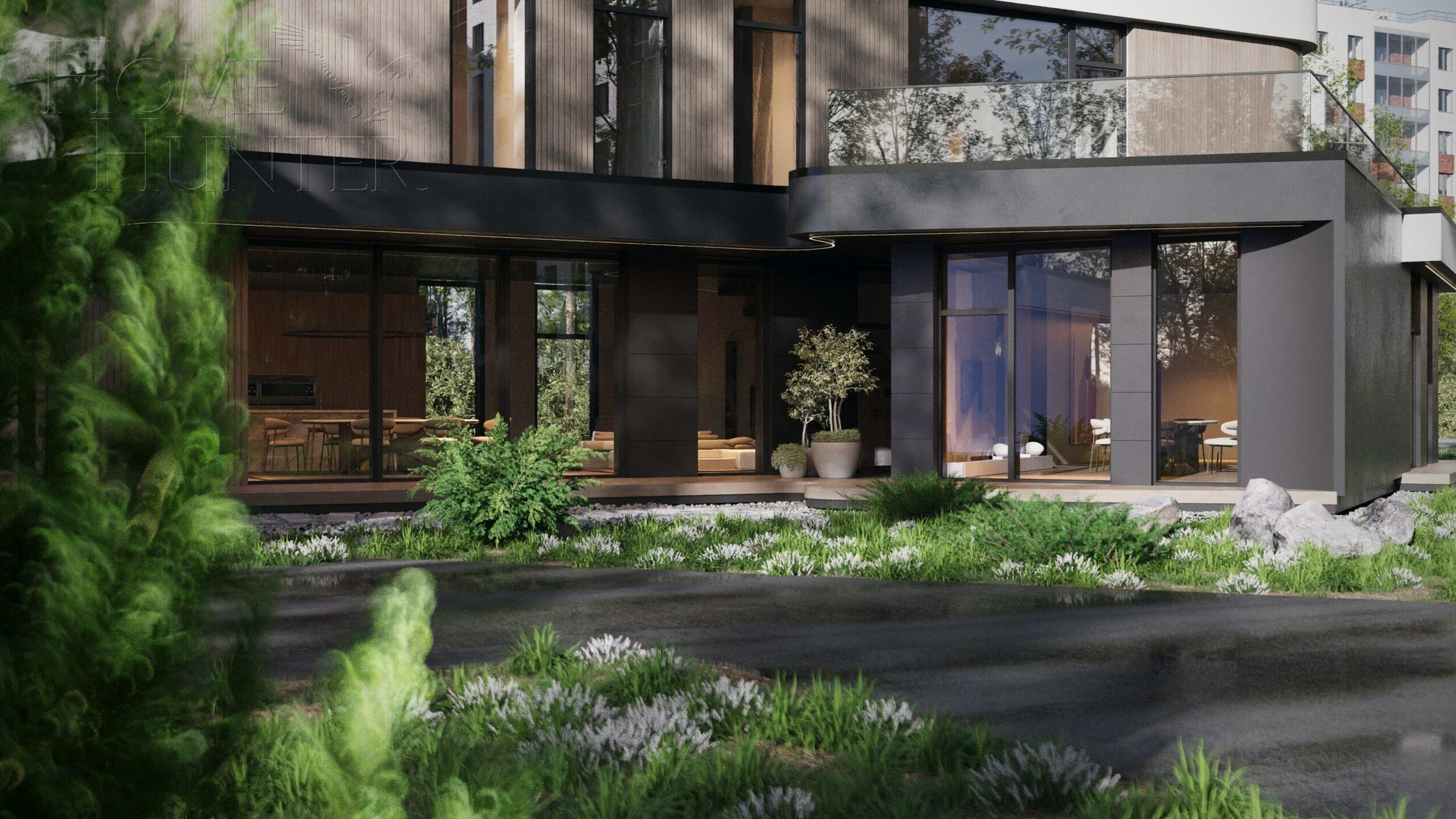 2-этажный коттедж 406 м² без отделки