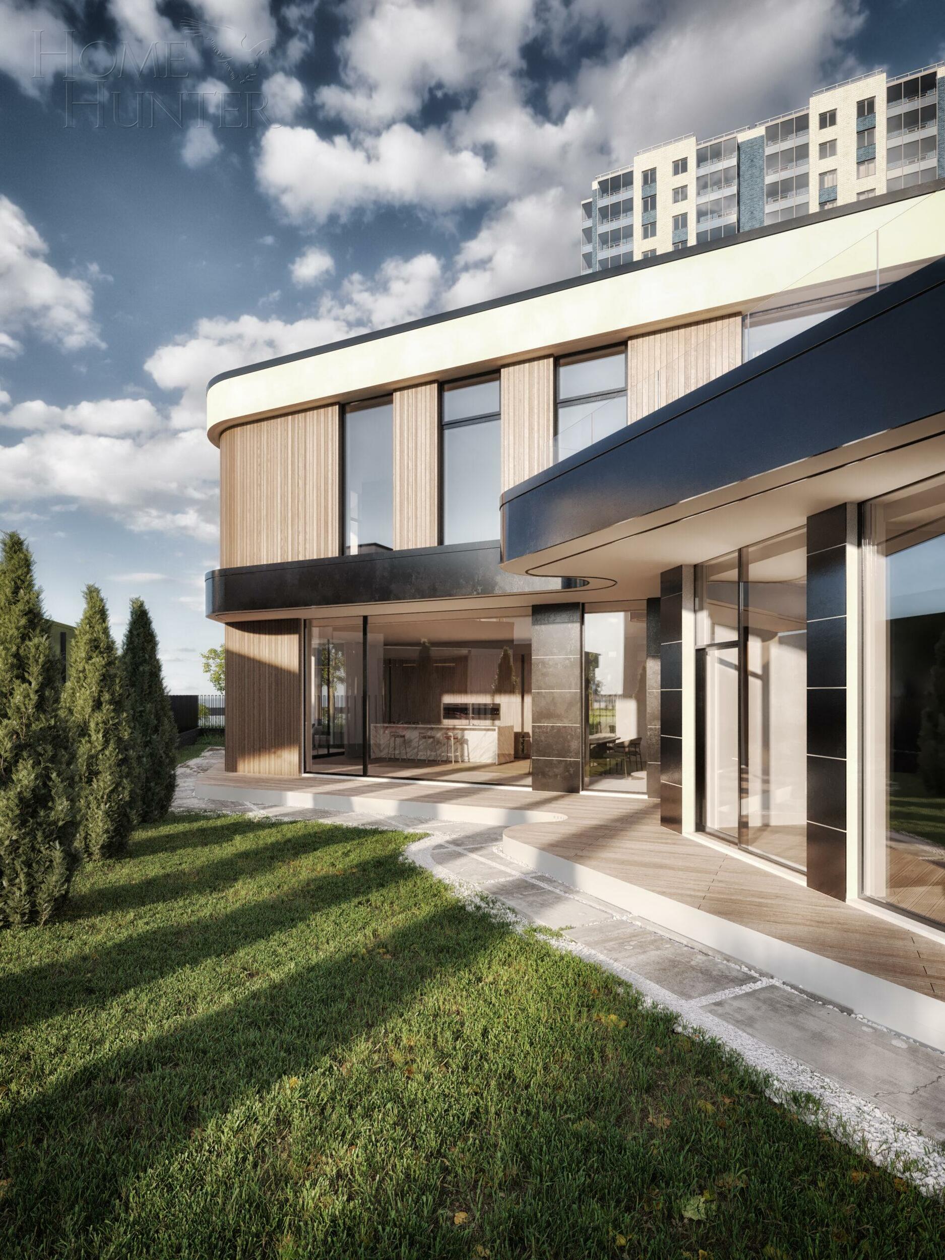 2-этажный коттедж 406 м² без отделки