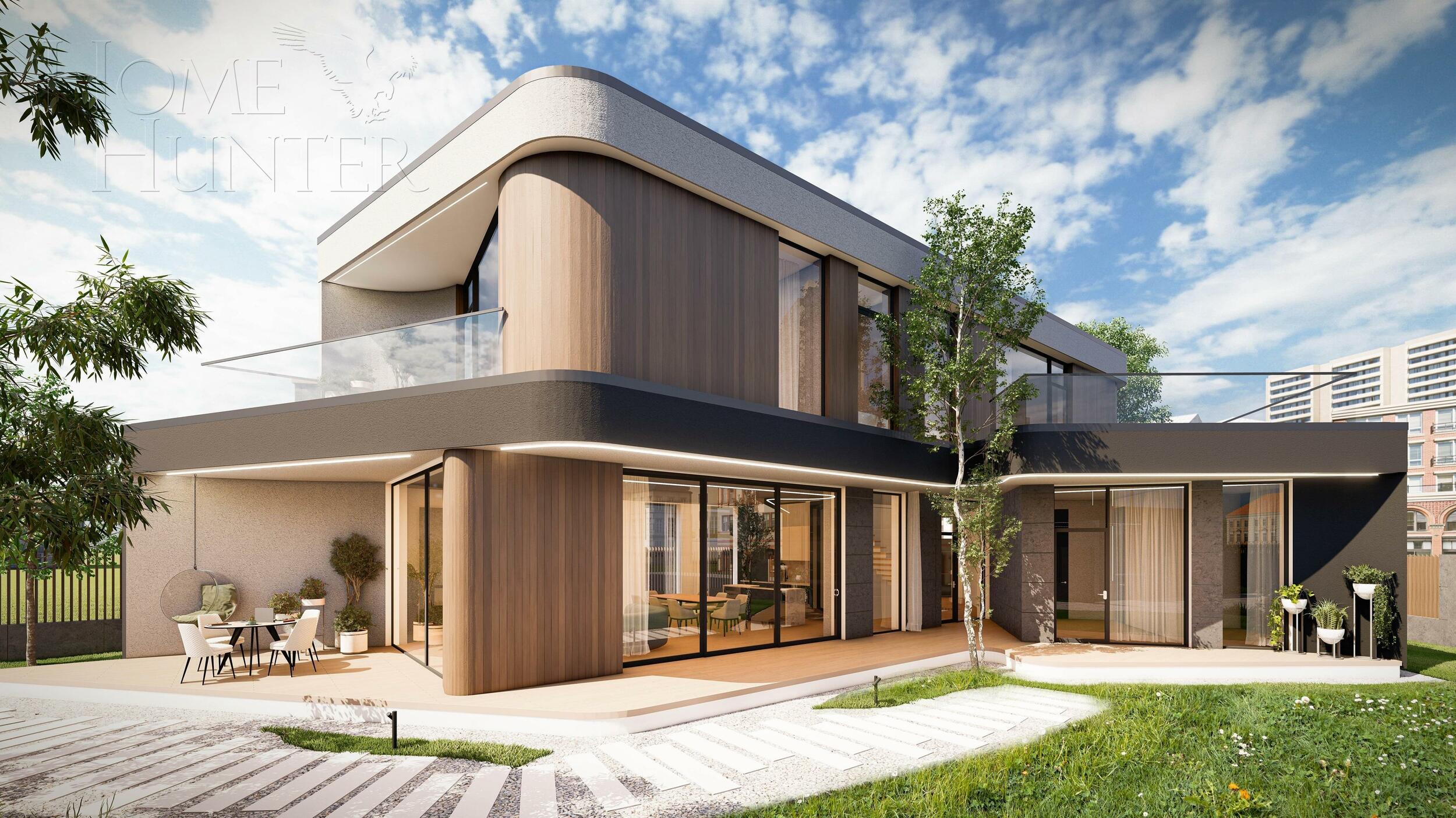 2-этажный коттедж 406 м² без отделки