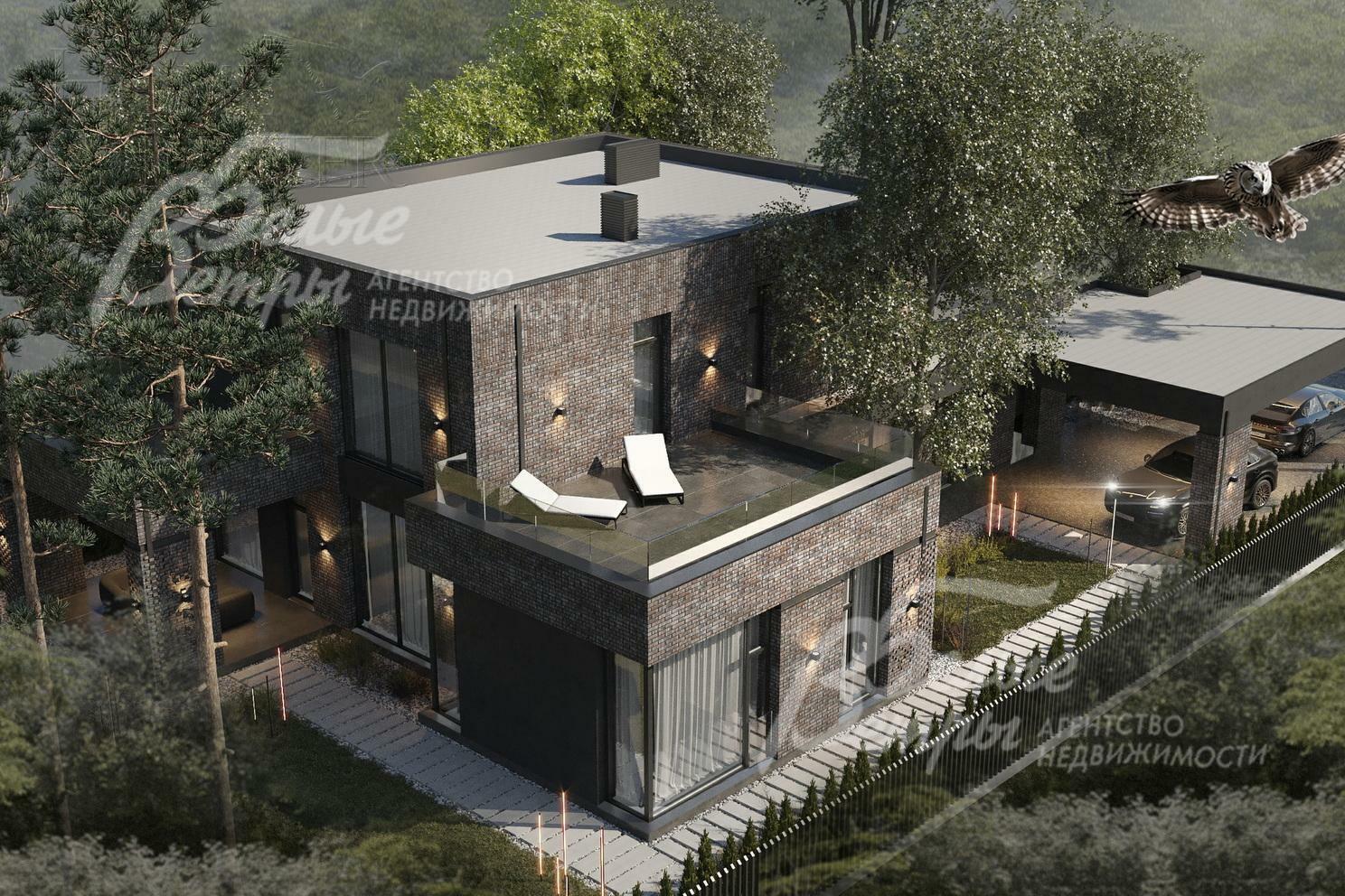 2-этажный коттедж 335 м² с отделкой