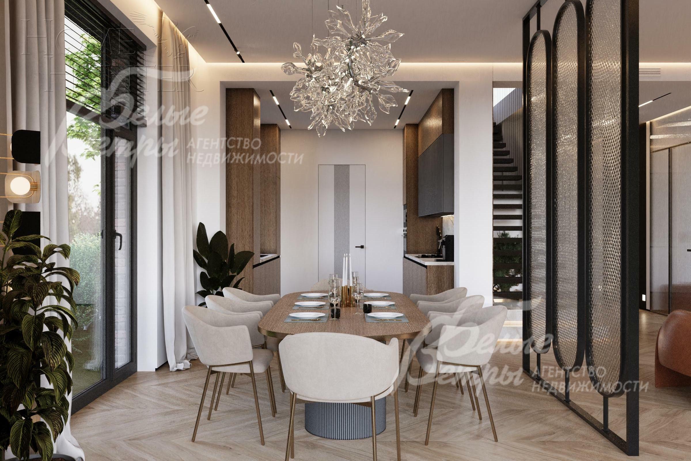 2-этажный коттедж 335 м² с отделкой