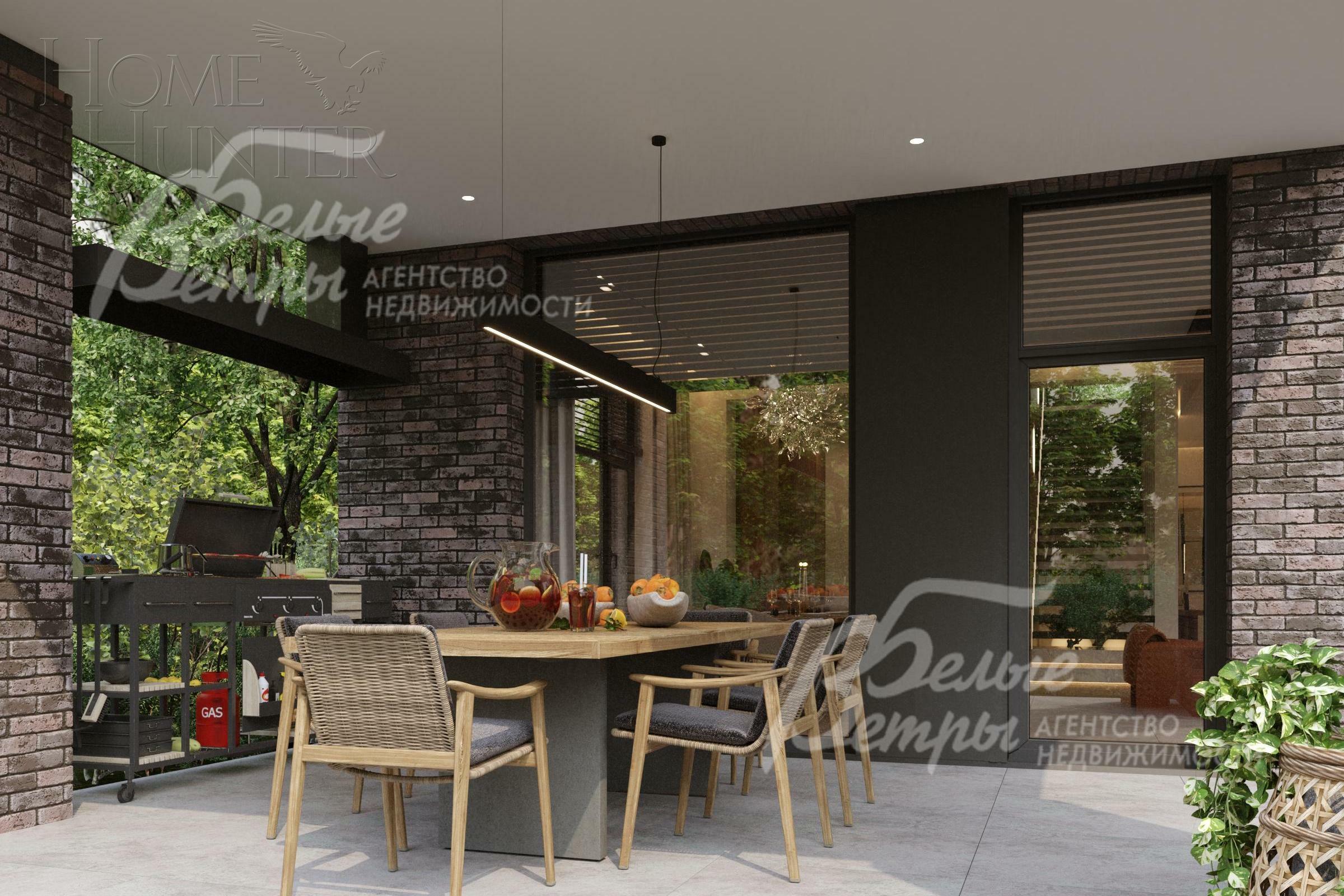 2-этажный коттедж 335 м² с отделкой