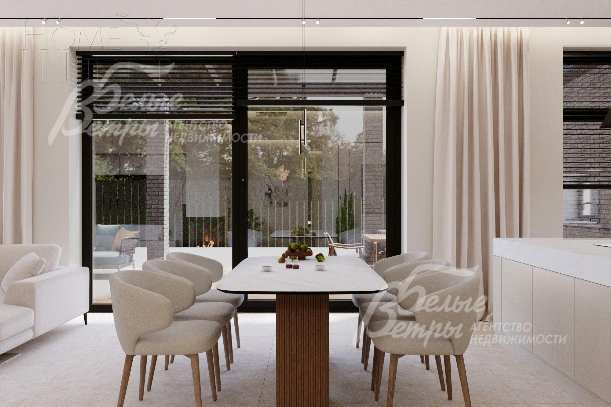 2-этажный коттедж 250 м² с отделкой