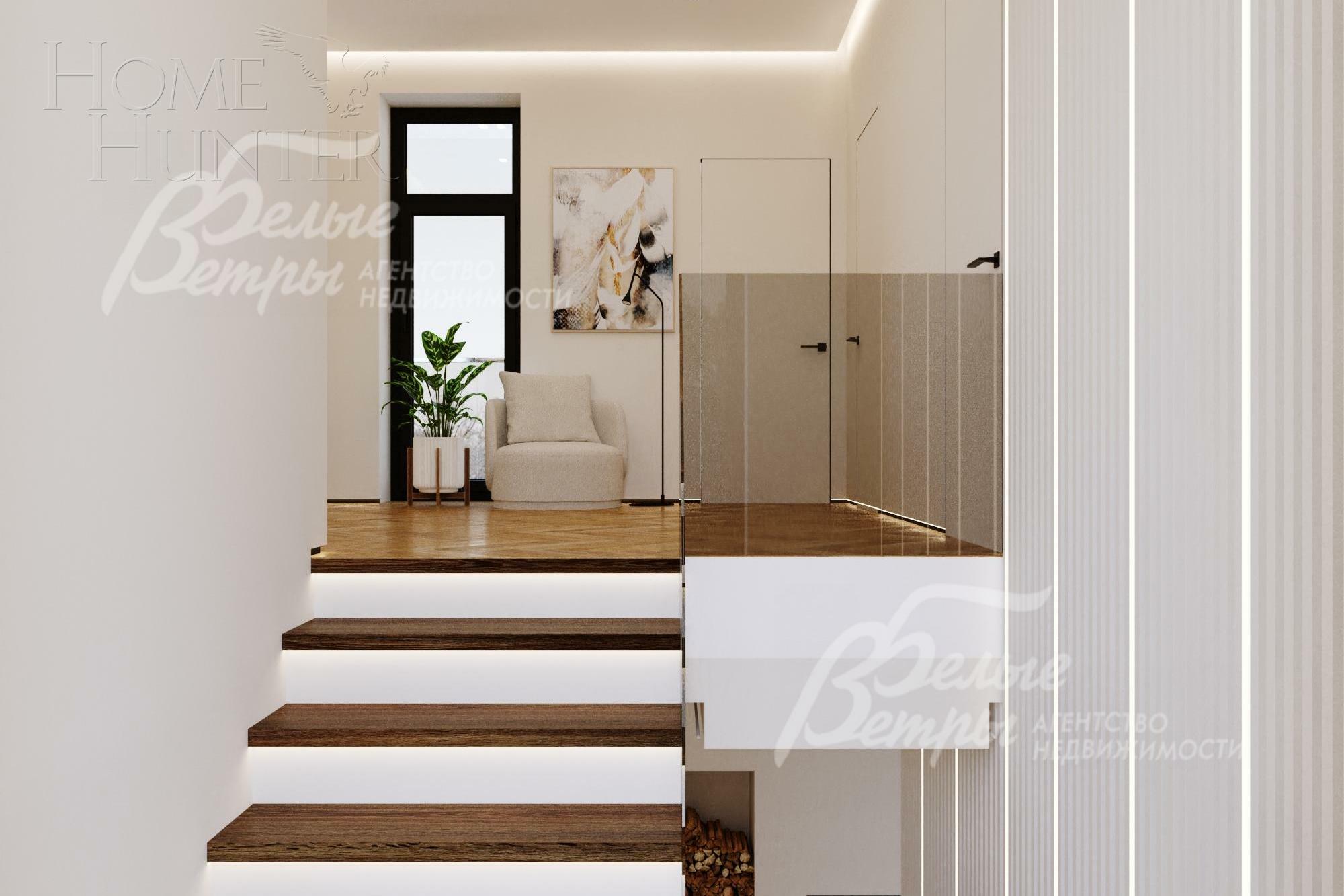 2-этажный коттедж 250 м² с отделкой