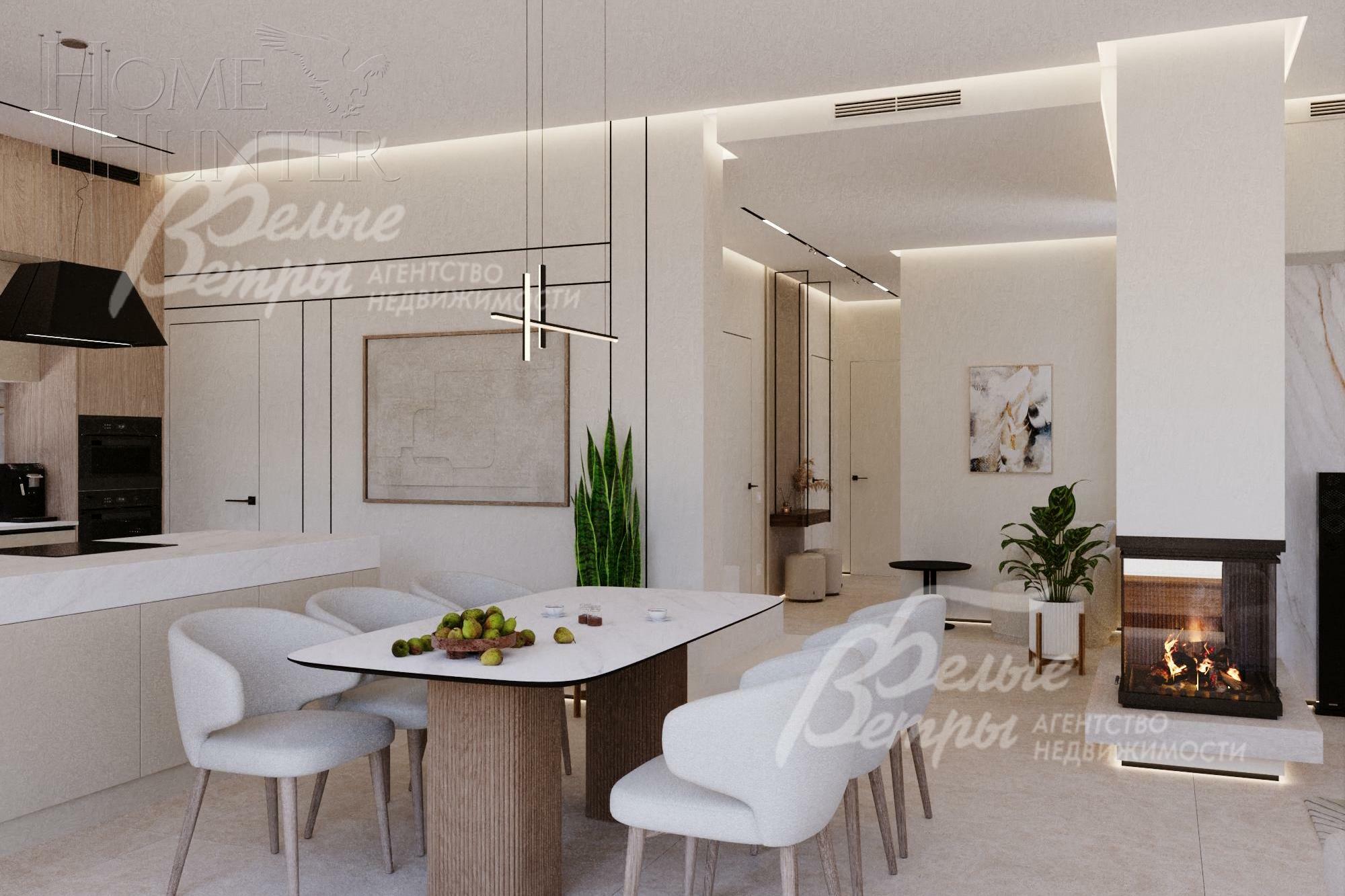 2-этажный коттедж 250 м² с отделкой