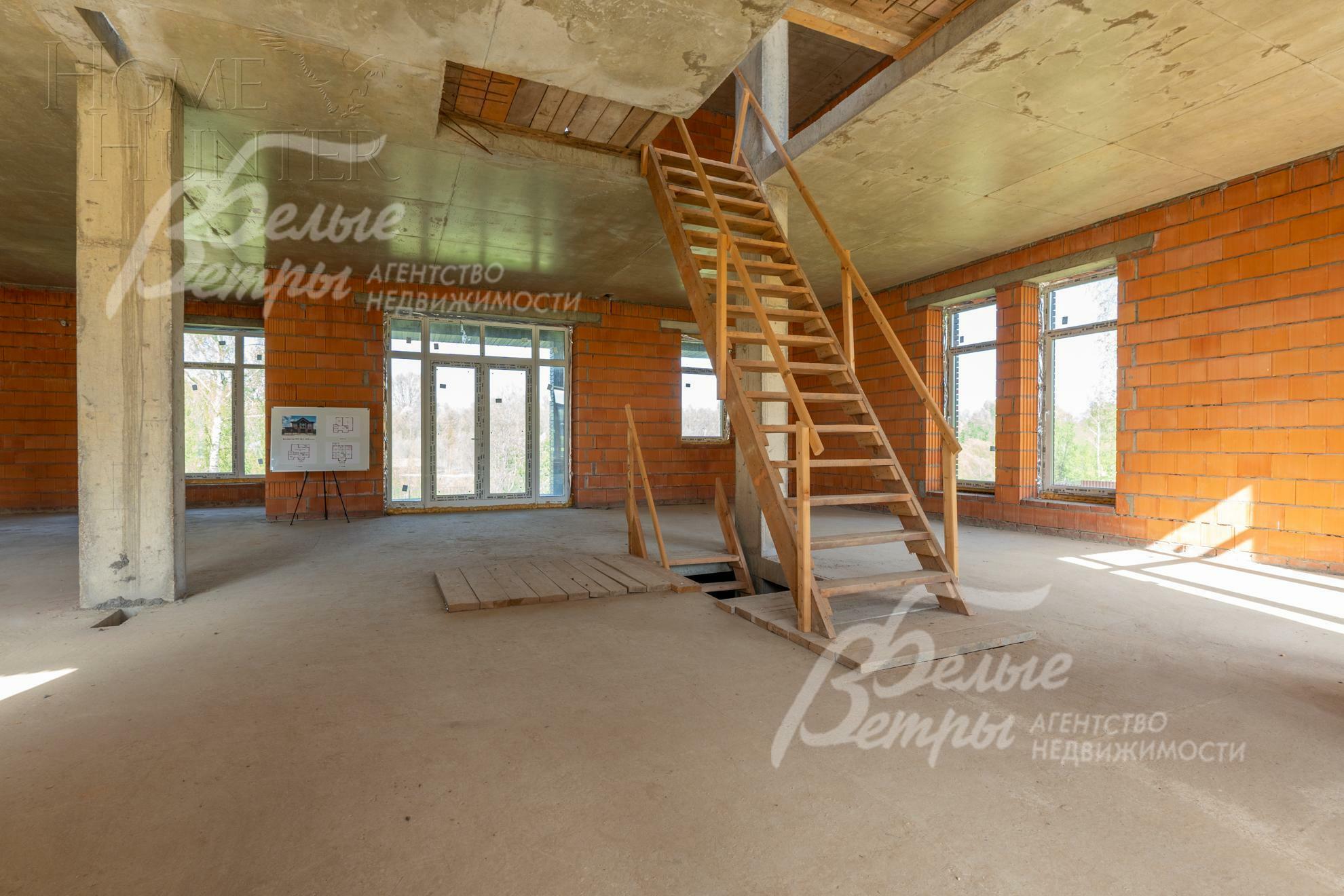 2-этажный коттедж 495 м² без отделки