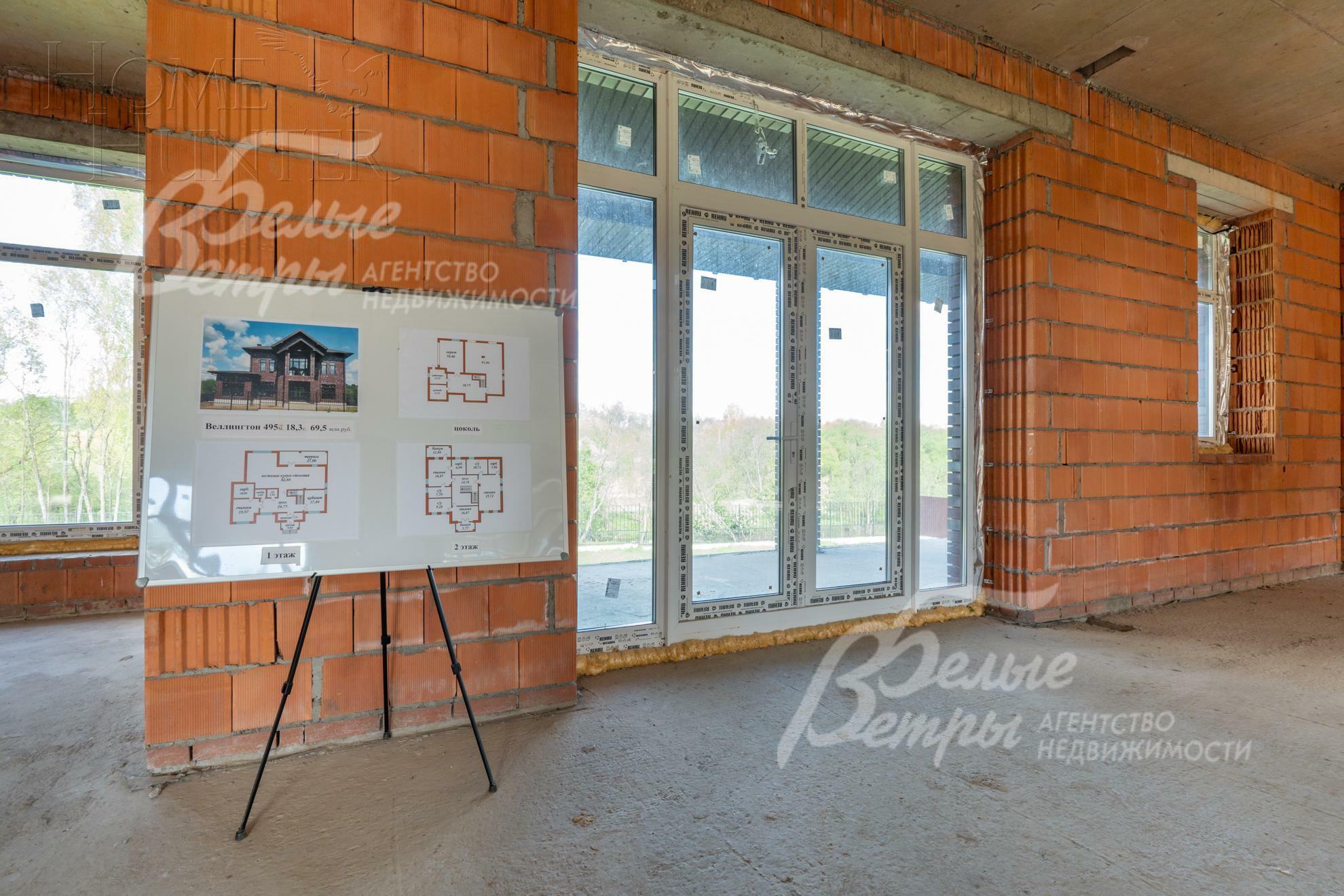 2-этажный коттедж 495 м² без отделки