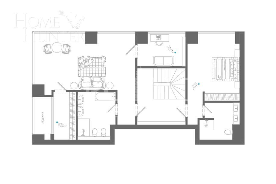 2-УРОВНЕВАЯ КВАРТИРА БЕЗ ОТДЕЛКИ 170 М² НА 20 ЭТАЖЕ