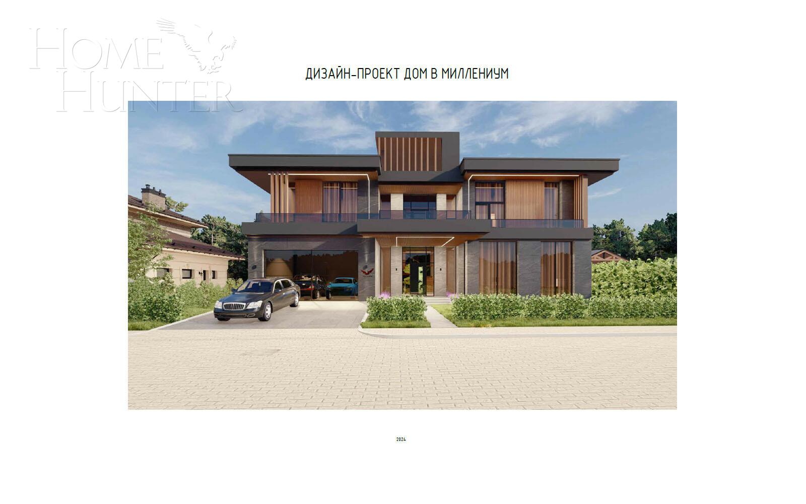 3-этажный коттедж 1 220 м² без отделки