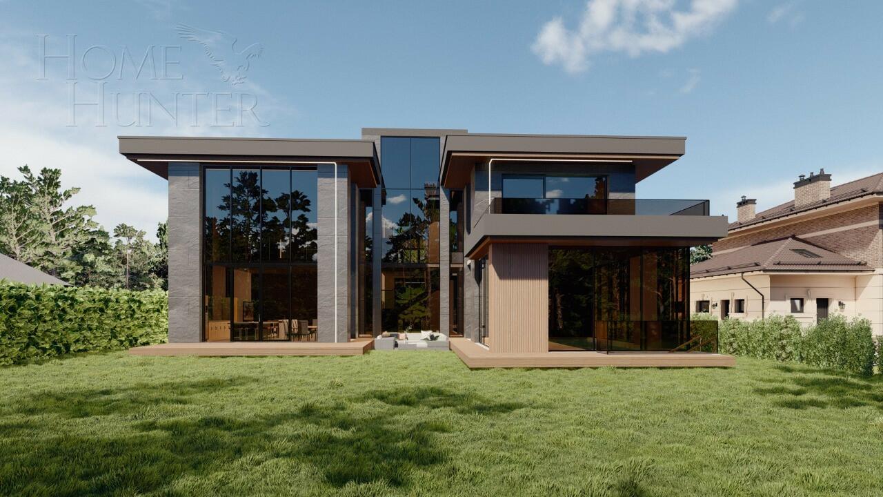 3-этажный коттедж 1 220 м² без отделки