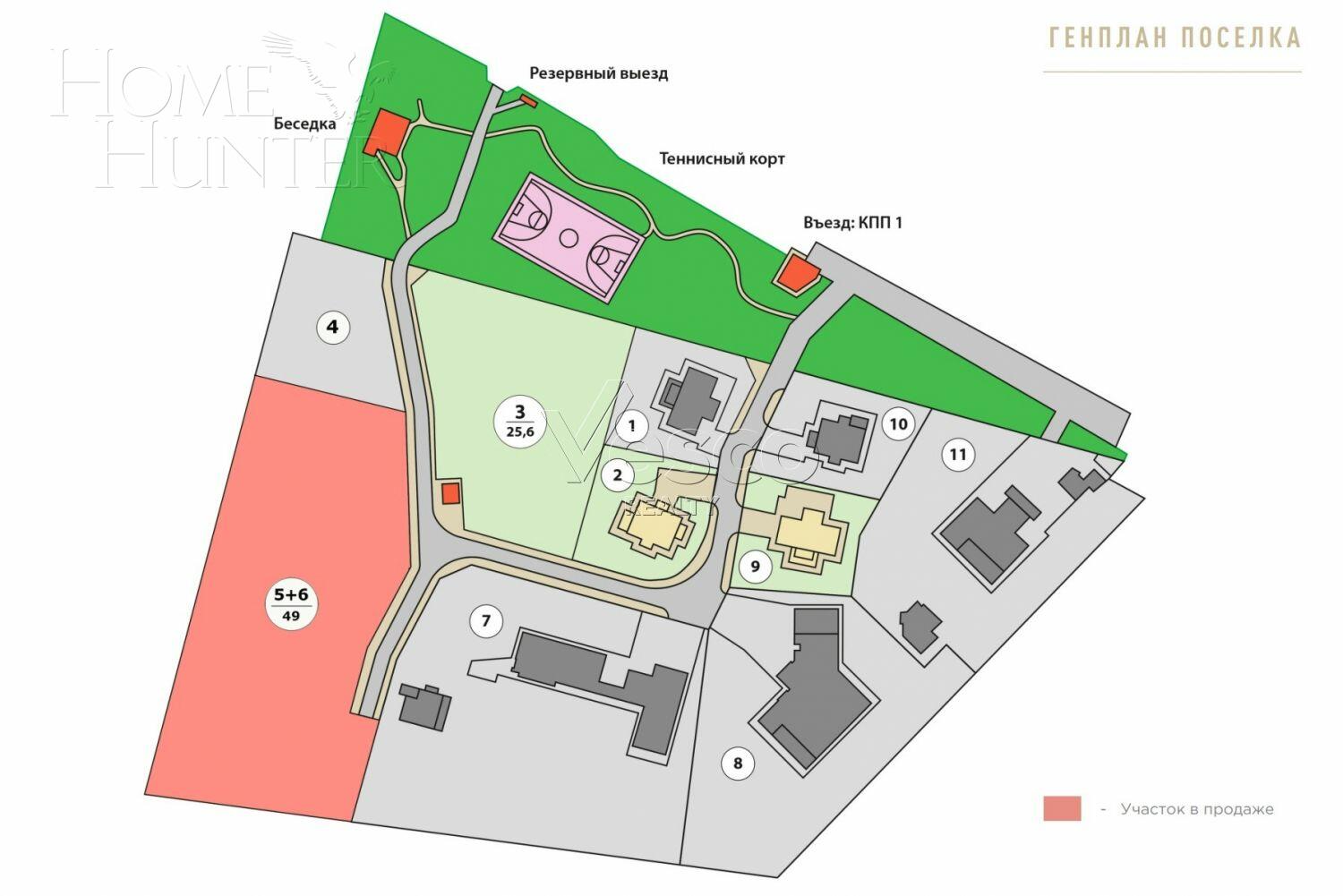 Участок 49 сот. в охраняемом поселке