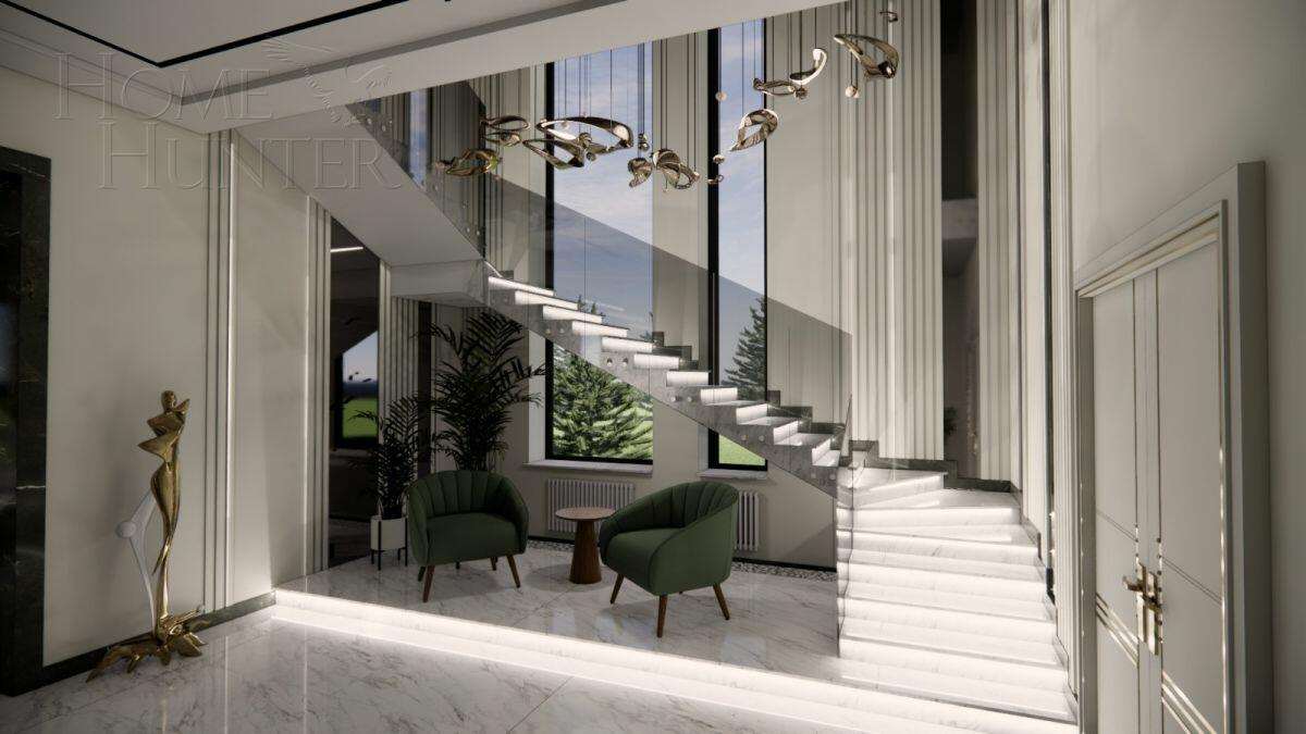 2-этажный коттедж 500 м² без отделки