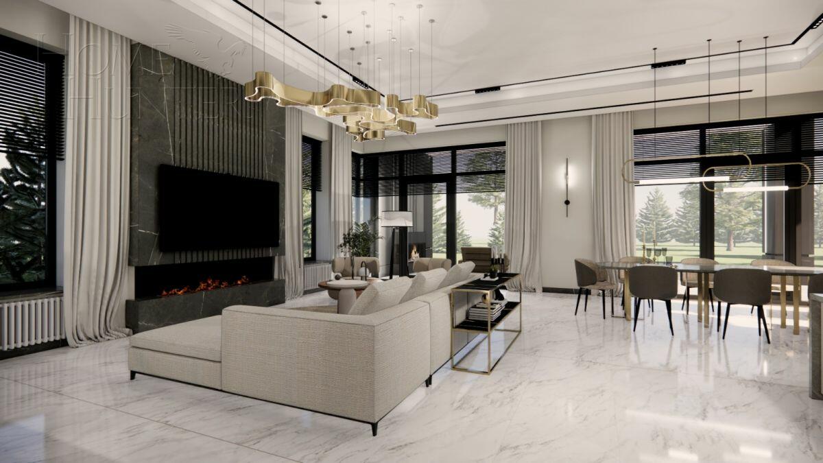 2-этажный коттедж 500 м² без отделки