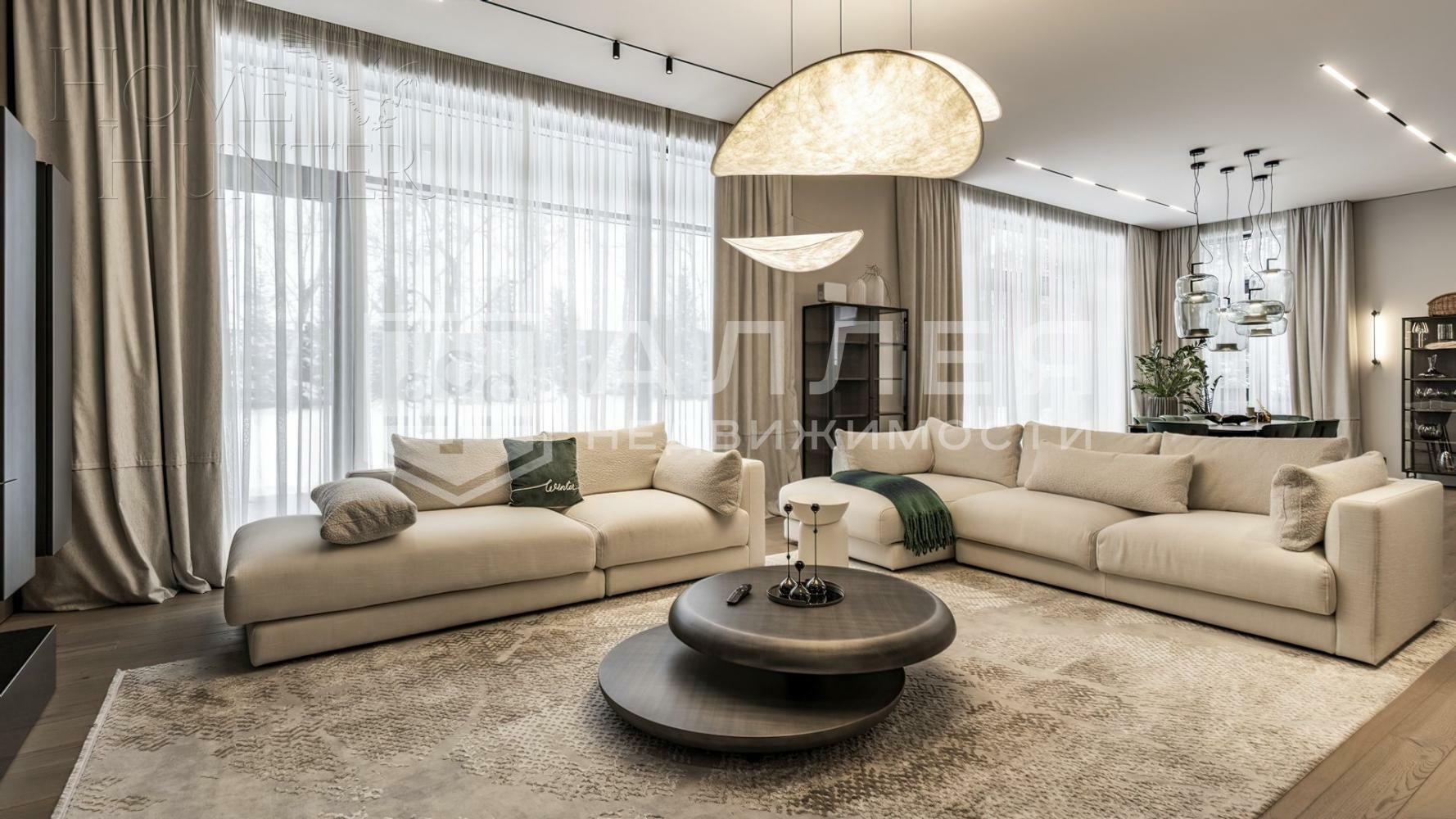 2-этажный коттедж 454 м² с отделкой