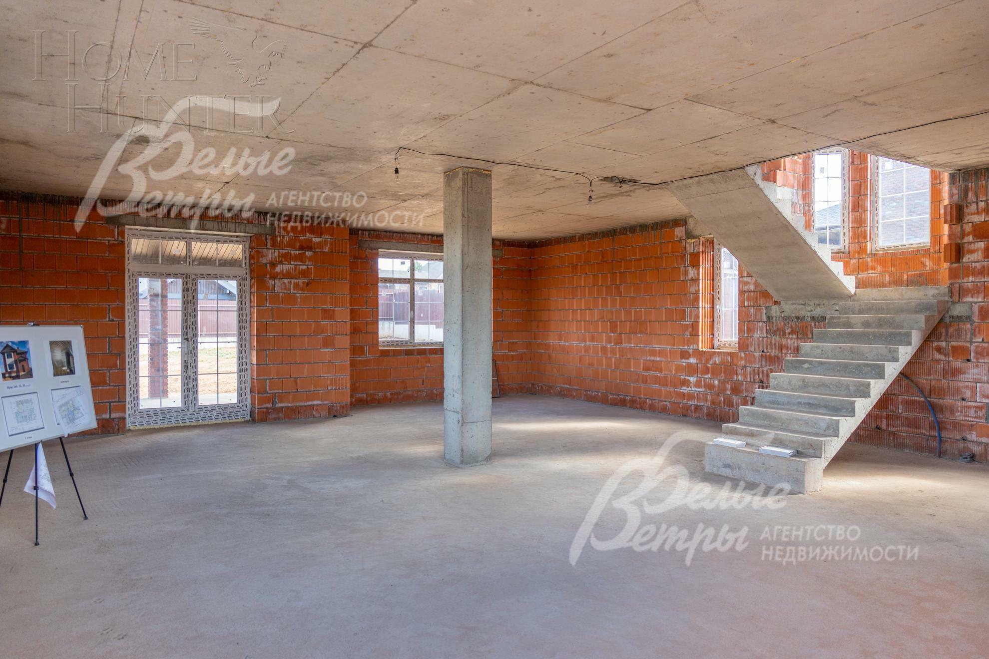 2-этажный коттедж 252 м² без отделки