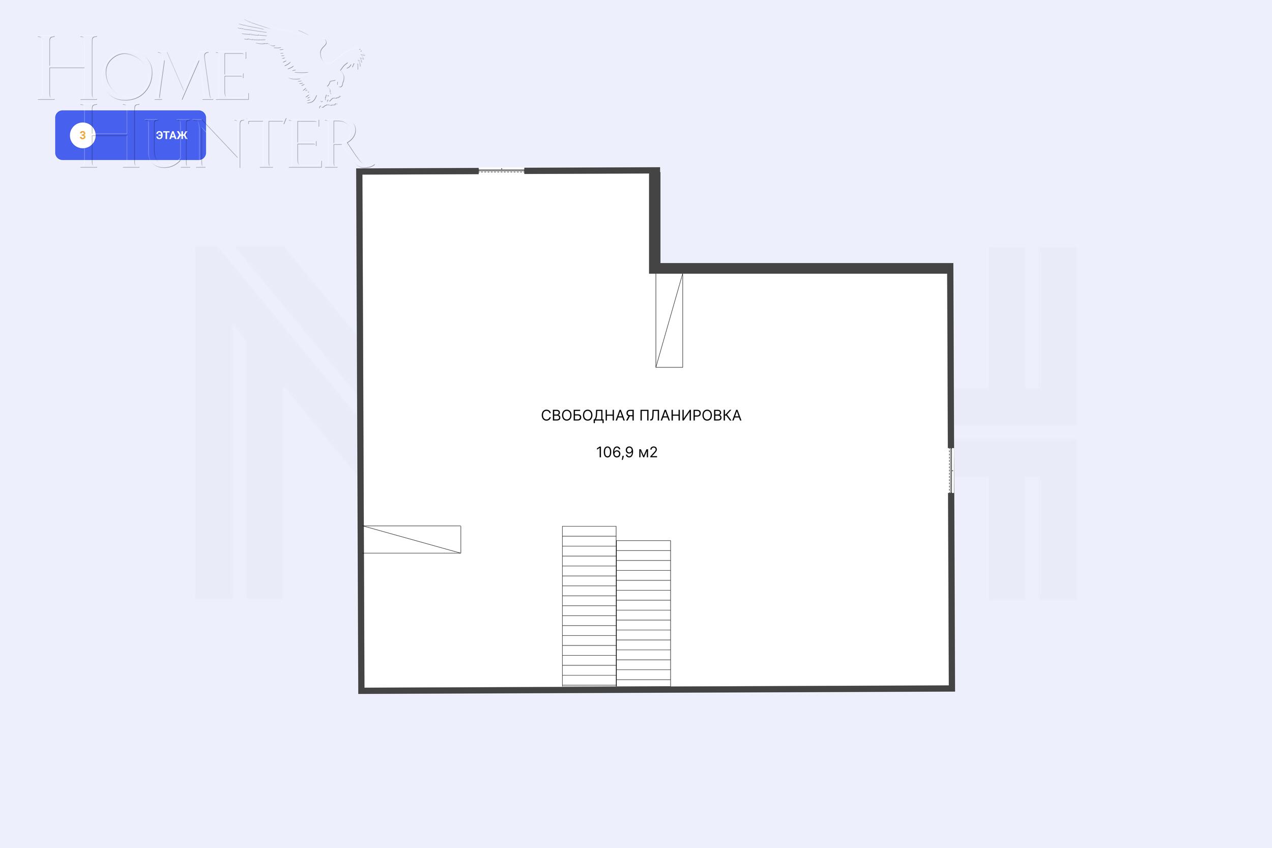 2-этажный коттедж 313 м² без отделки