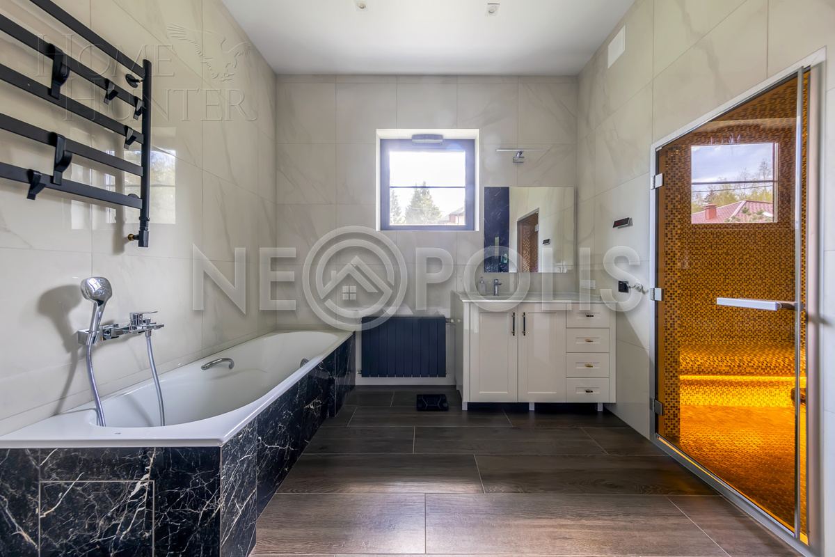 1-этажный коттедж 300 м² с отделкой