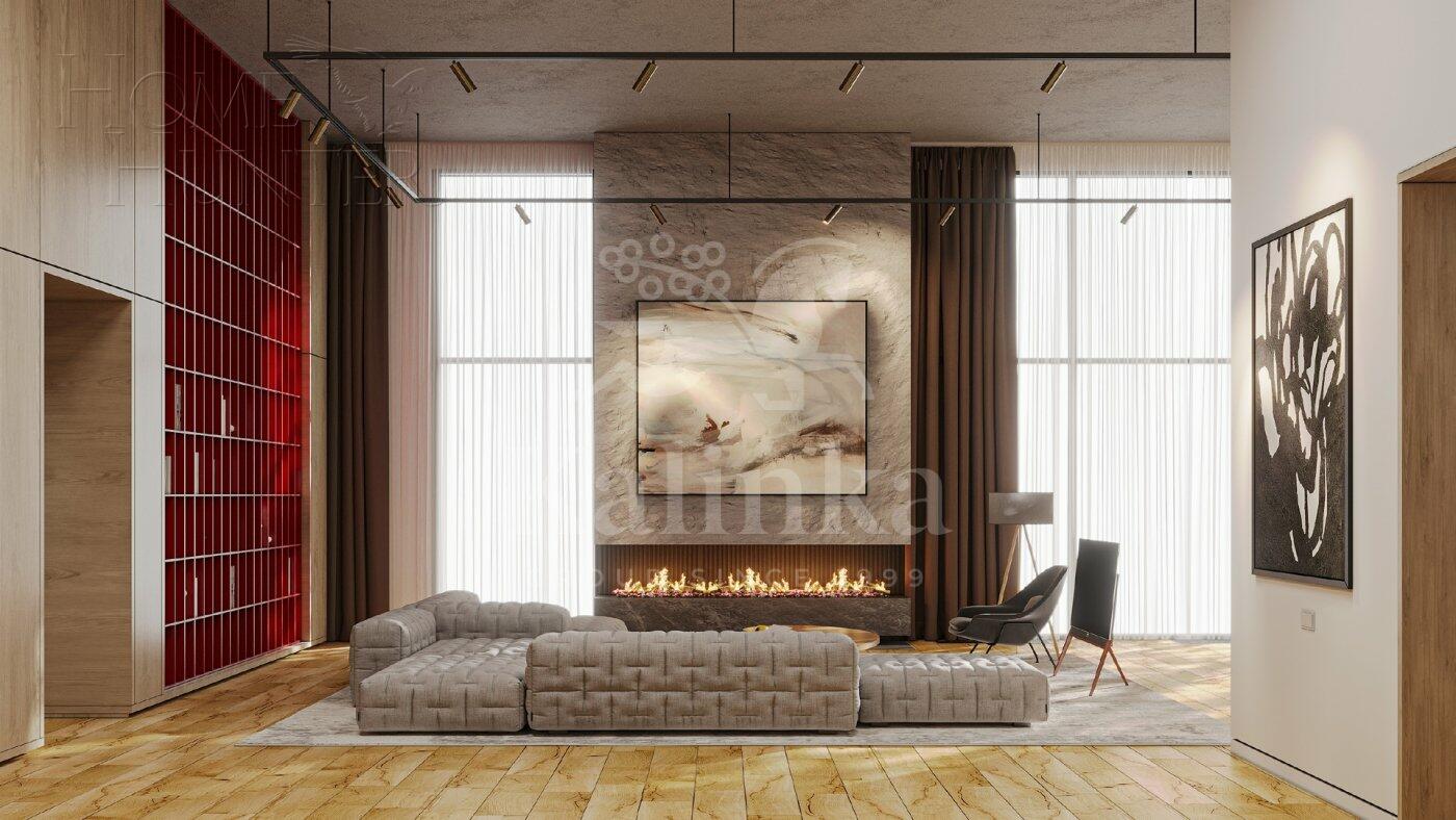 1-этажный коттедж 489 м² без отделки