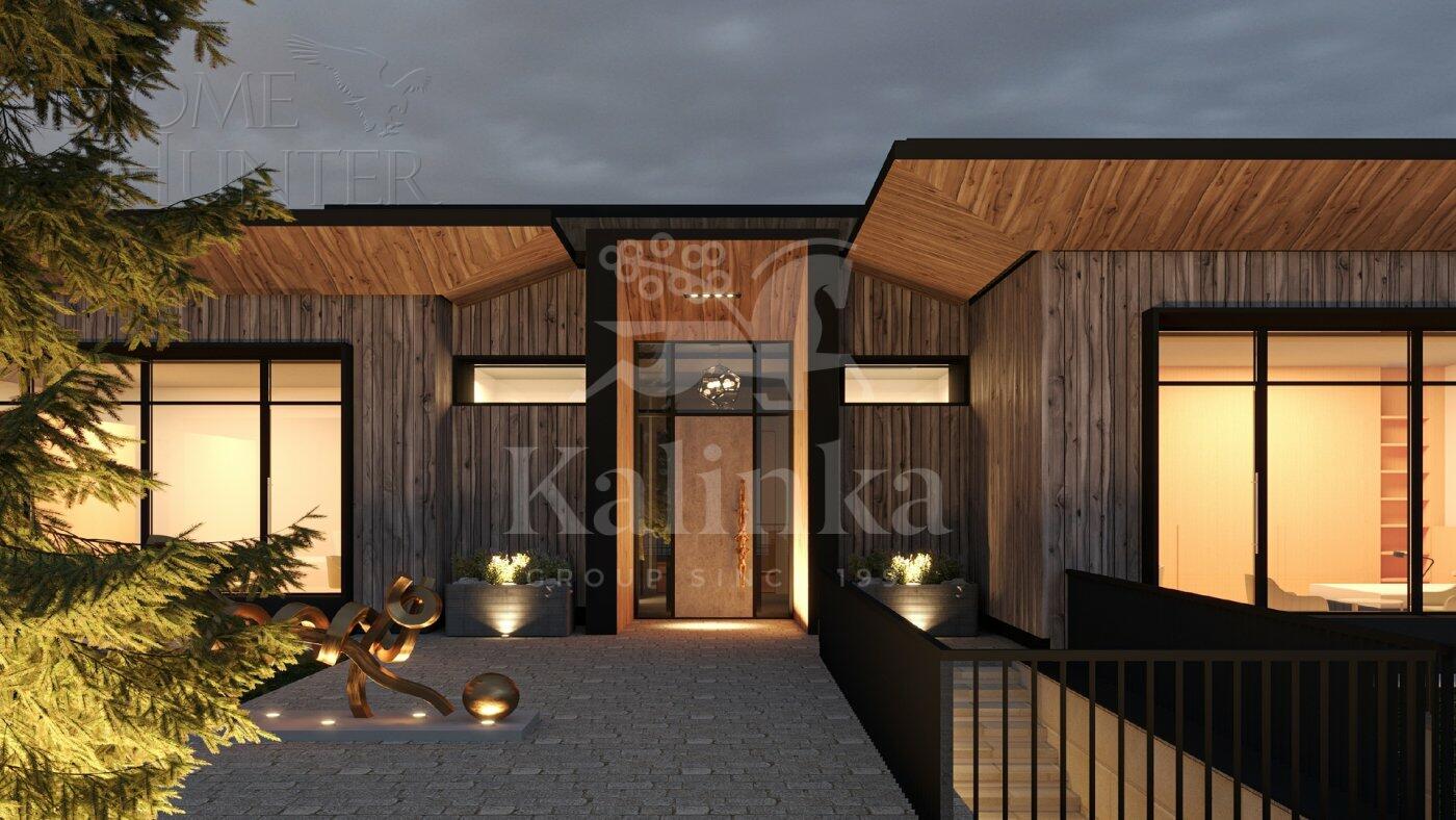 1-этажный коттедж 489 м² без отделки