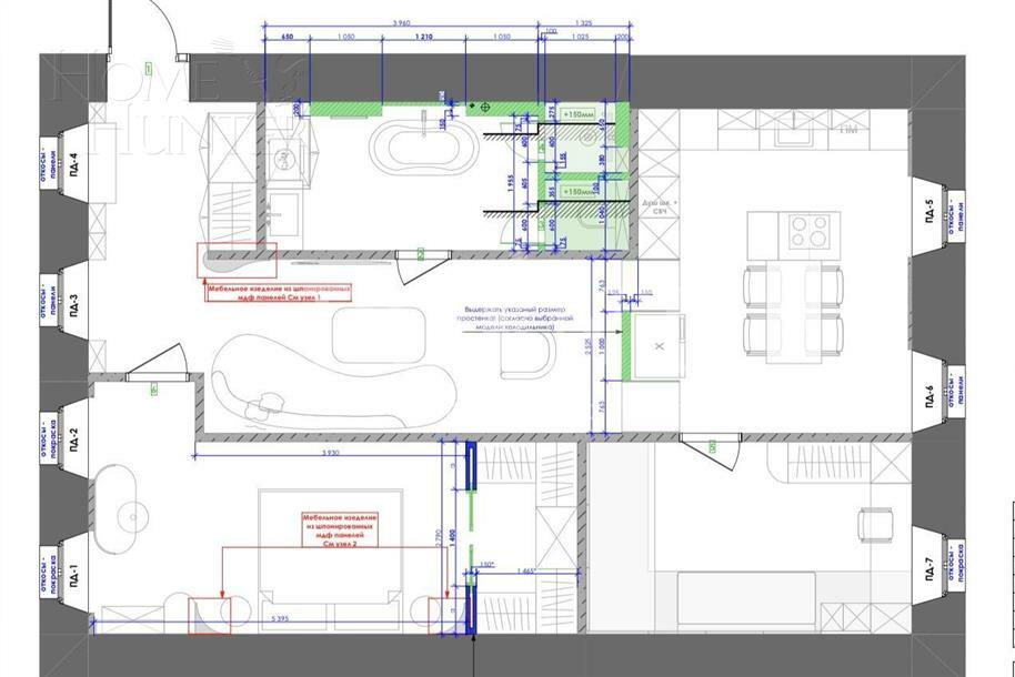 3-КОМН. КВАРТИРА С ОТДЕЛКОЙ 90 М² НА 3 ЭТАЖЕ