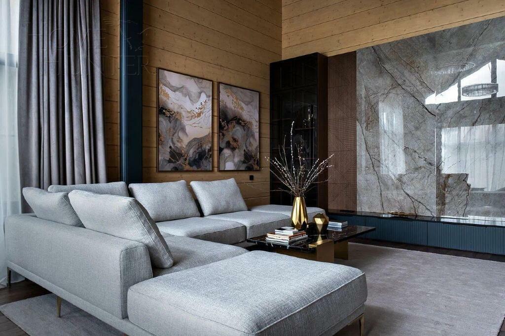 1-этажный коттедж 250 м² с отделкой