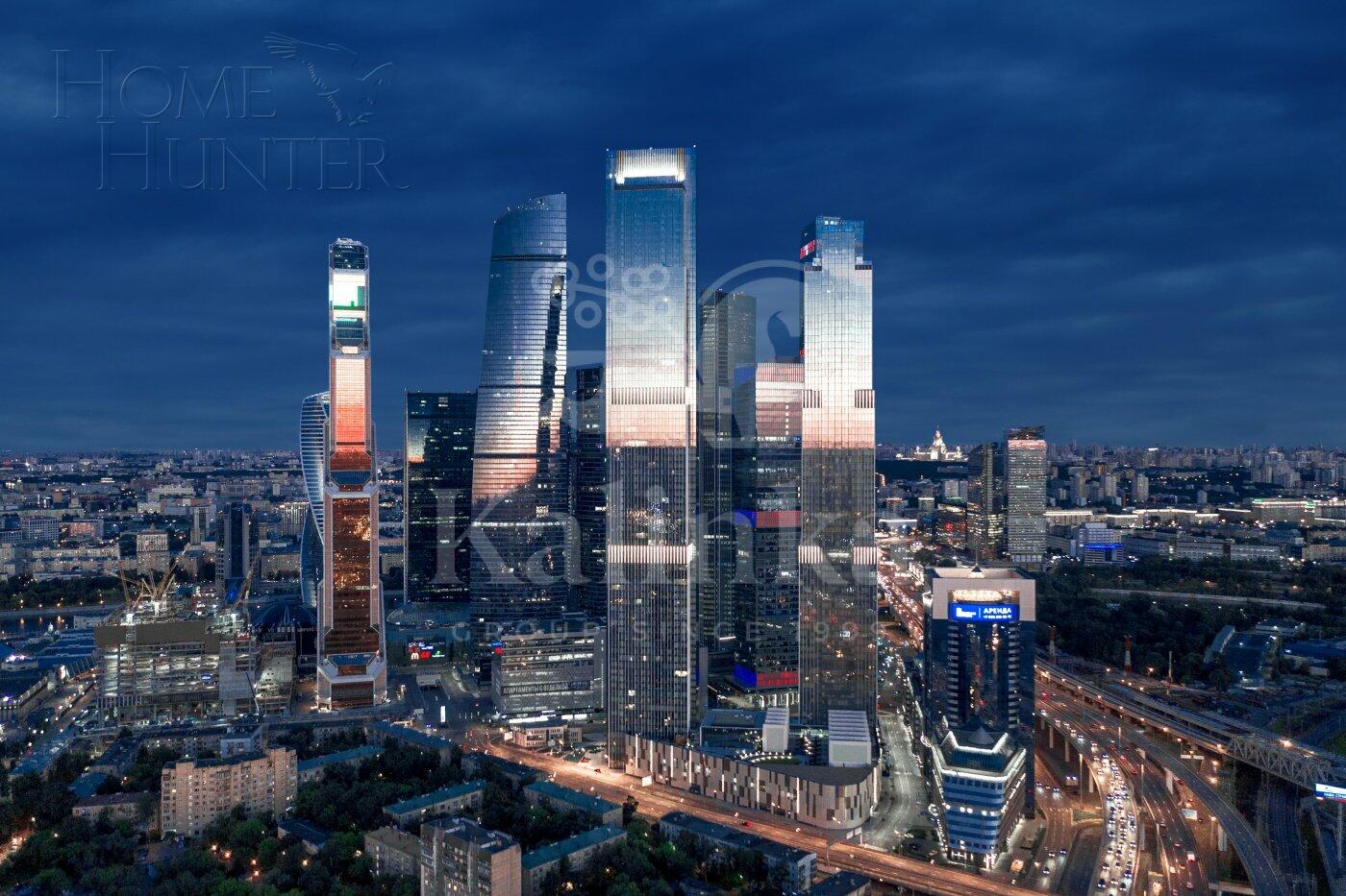 3-КОМН. АПАРТАМЕНТЫ БЕЗ ОТДЕЛКИ 142.5 М² НА 63 ЭТАЖЕ