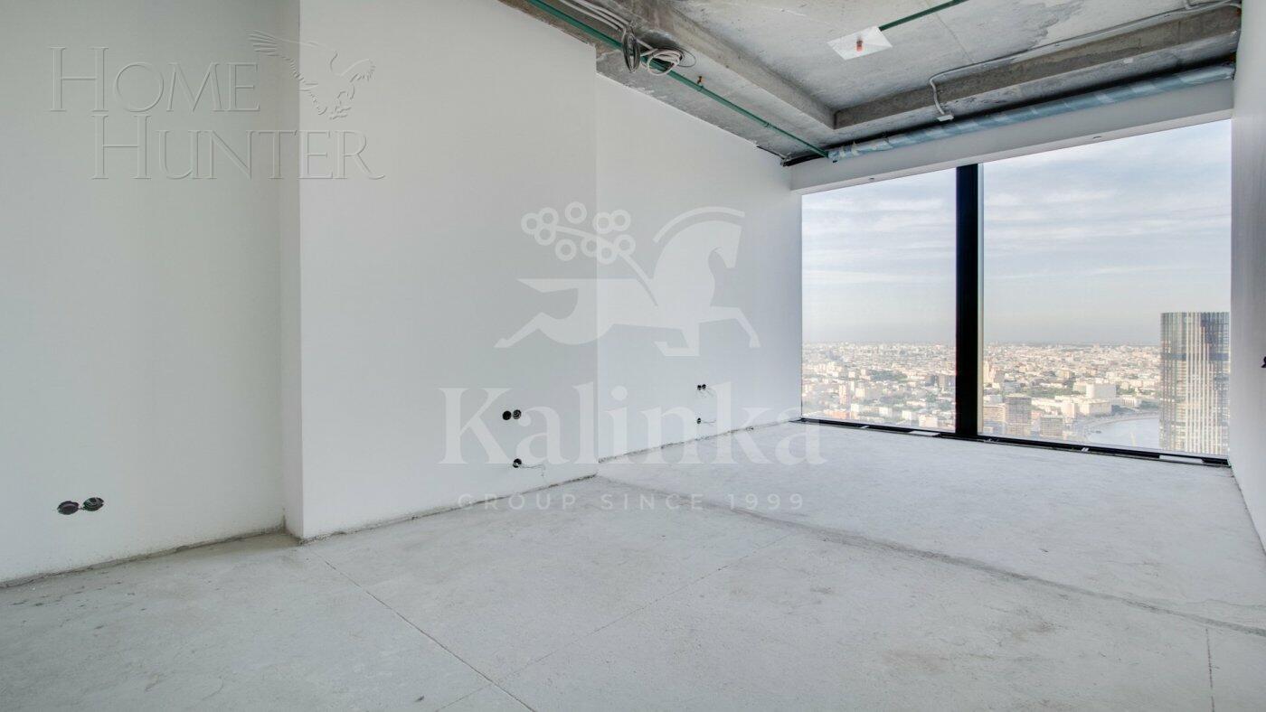 3-КОМН. АПАРТАМЕНТЫ БЕЗ ОТДЕЛКИ 142.5 М² НА 63 ЭТАЖЕ