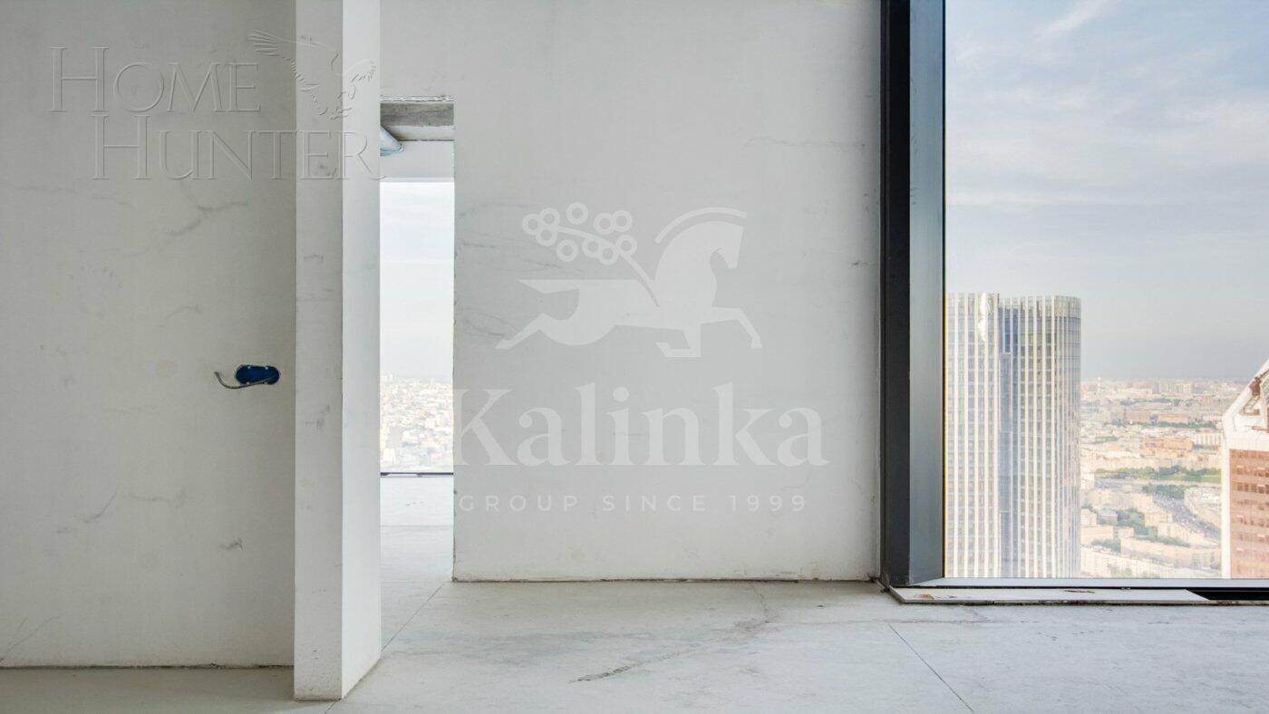 3-КОМН. АПАРТАМЕНТЫ БЕЗ ОТДЕЛКИ 142.5 М² НА 63 ЭТАЖЕ