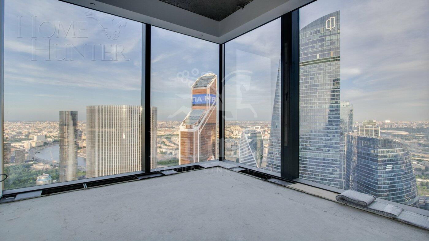 3-КОМН. АПАРТАМЕНТЫ БЕЗ ОТДЕЛКИ 142.5 М² НА 63 ЭТАЖЕ