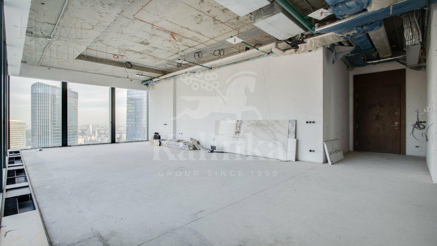 3-КОМН. АПАРТАМЕНТЫ БЕЗ ОТДЕЛКИ 142.5 М² НА 63 ЭТАЖЕ